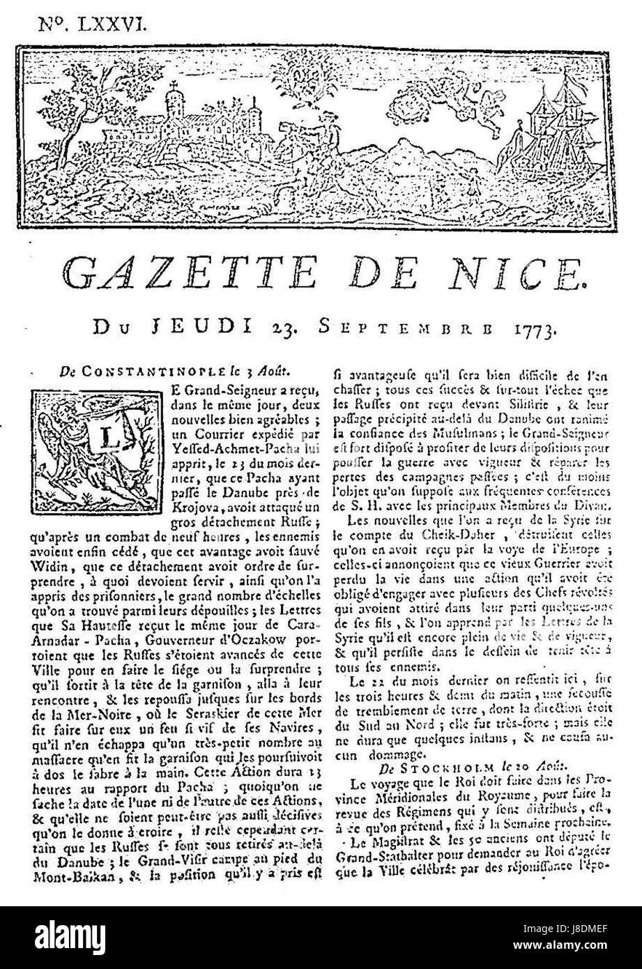 La Gazette de Nice era un quotidiano francese con sede a Nizza. Ha svolto un ruolo significativo nel documentare gli eventi della regione durante il XIX e XX secolo, con particolare attenzione alle notizie locali, alla politica e agli sviluppi culturali. Foto Stock