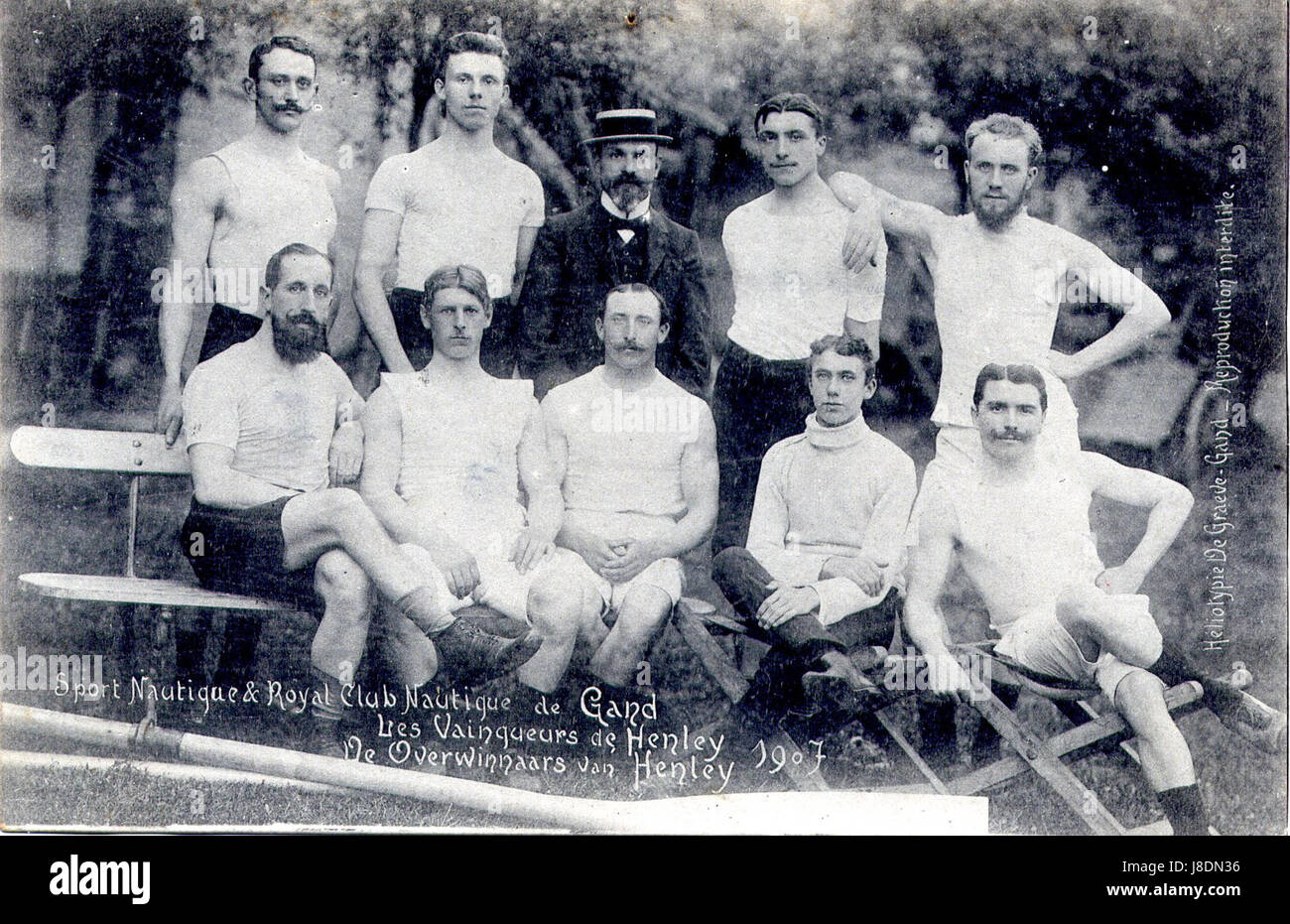 Gent regata van Henley 1907 001 Foto Stock