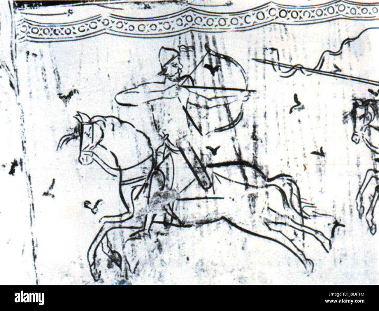 Il guerriero ungherese è una figura storica che rappresenta il coraggio e le abilità militari dei soldati ungheresi, in particolare del periodo medievale e dei primi tempi moderni. Foto Stock