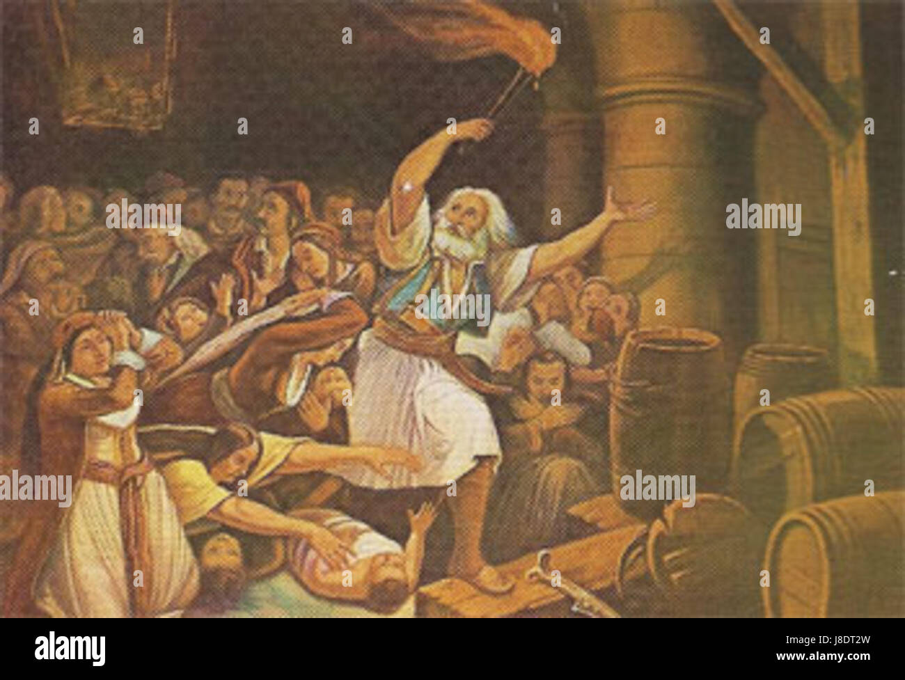 Xristos Kapsalis è un artista noto per i suoi contributi all'arte greca moderna, che fonde tecniche contemporanee con temi tradizionali nel suo lavoro. Foto Stock