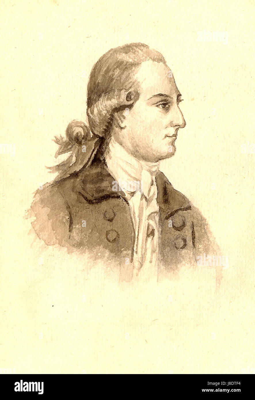 Johann Wolfgang Goethe nach può Foto Stock