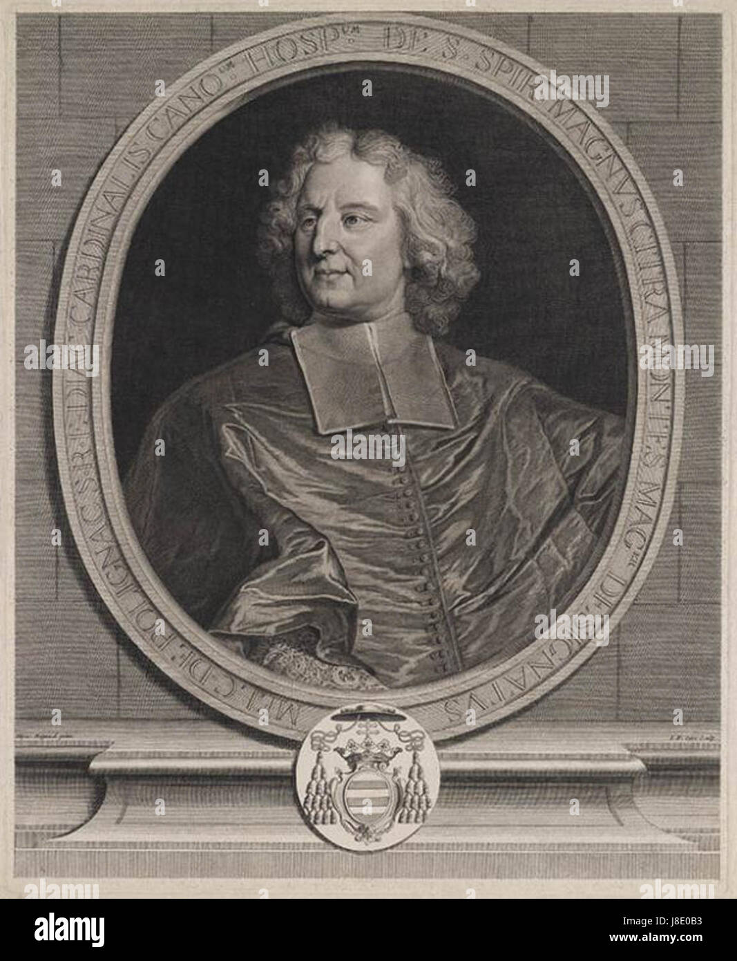 Melchior de Polignac JF vetture sculp dopo Hyacinthe Rigaud Il duomo Foto Stock