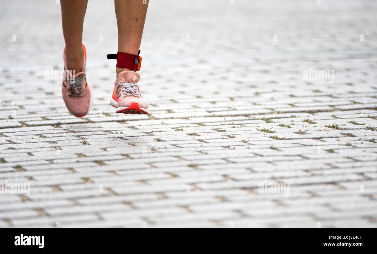 Madrid, Spagna. 28 Maggio, 2017. Gli atleti eseguire durante l'ITU Triathlon World Cup Madrid 2017 il 28 maggio 2017 a Madrid, Spagna. Credito: David Gato/Alamy Live News Foto Stock