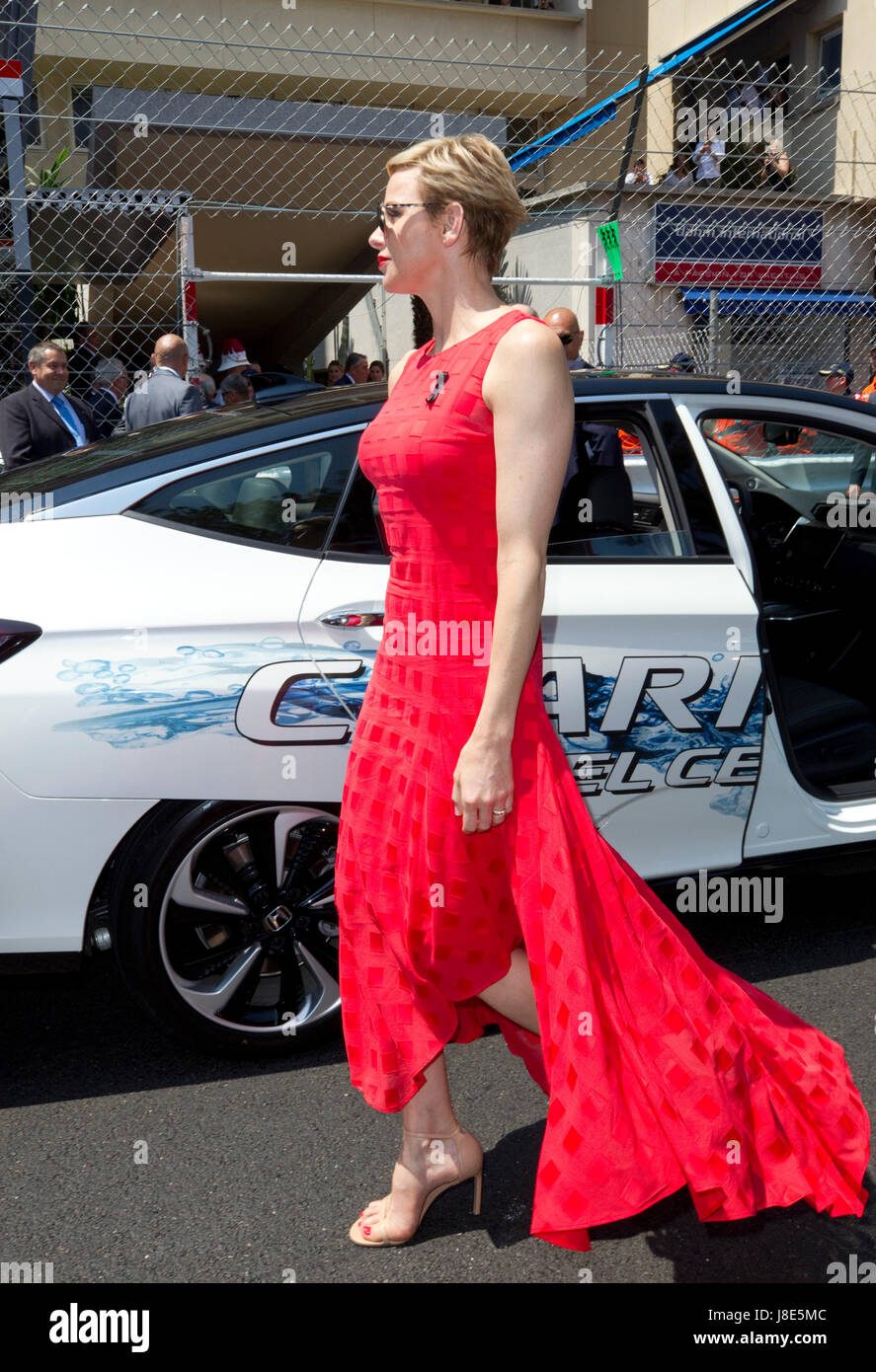 Monte Carlo, Monaco. 28 Maggio, 2017. Campionato del Mondo di Formula Uno FIA, Monaco Grand Prix F1, HSH Principessa Charlene de Monaco | Utilizzo di credito in tutto il mondo: dpa/Alamy Live News Foto Stock