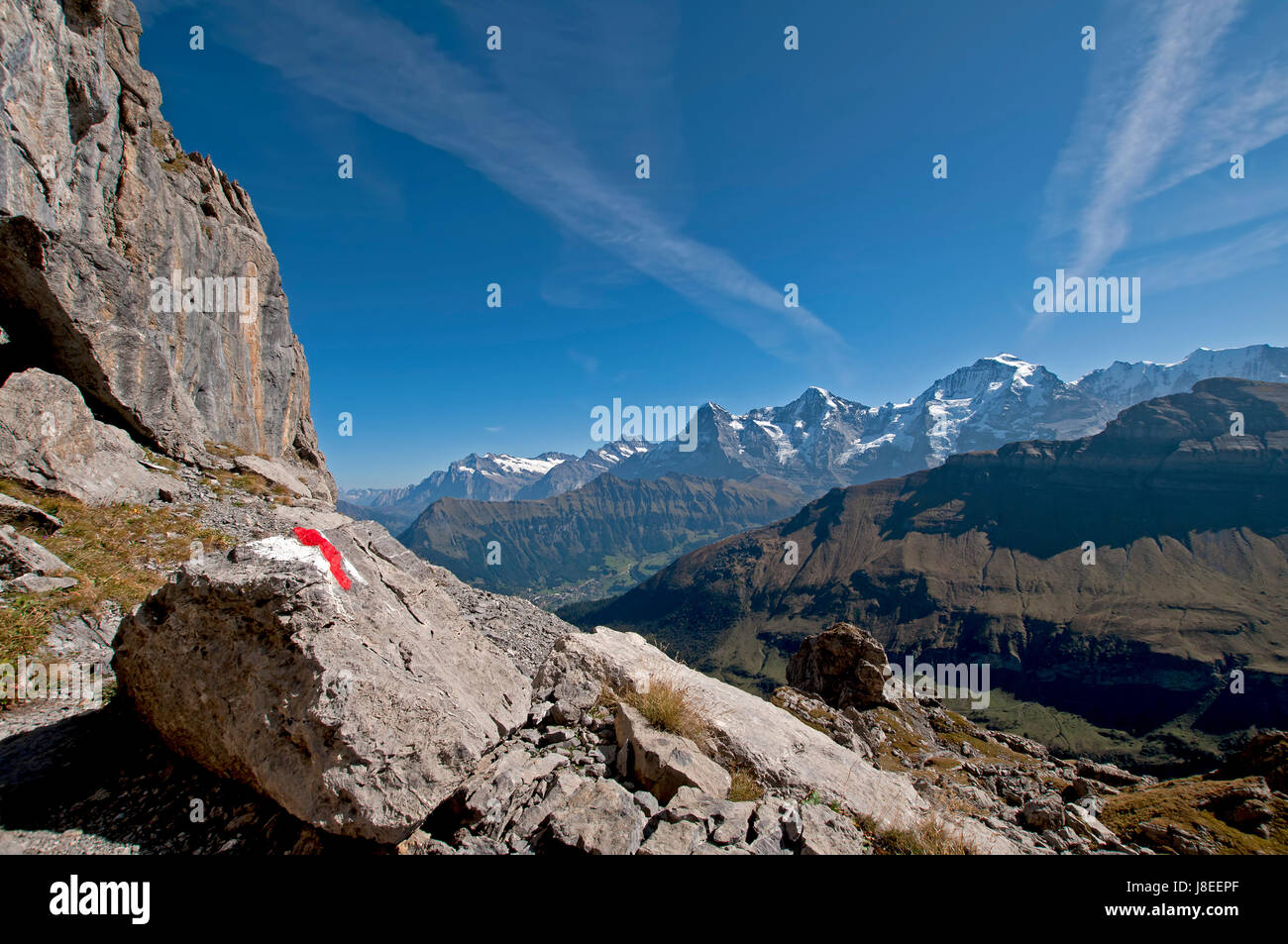 Alte montagne, Monaco, un mondo di montagna, vergine, montagne, turismo, alpi, escursione, Foto Stock