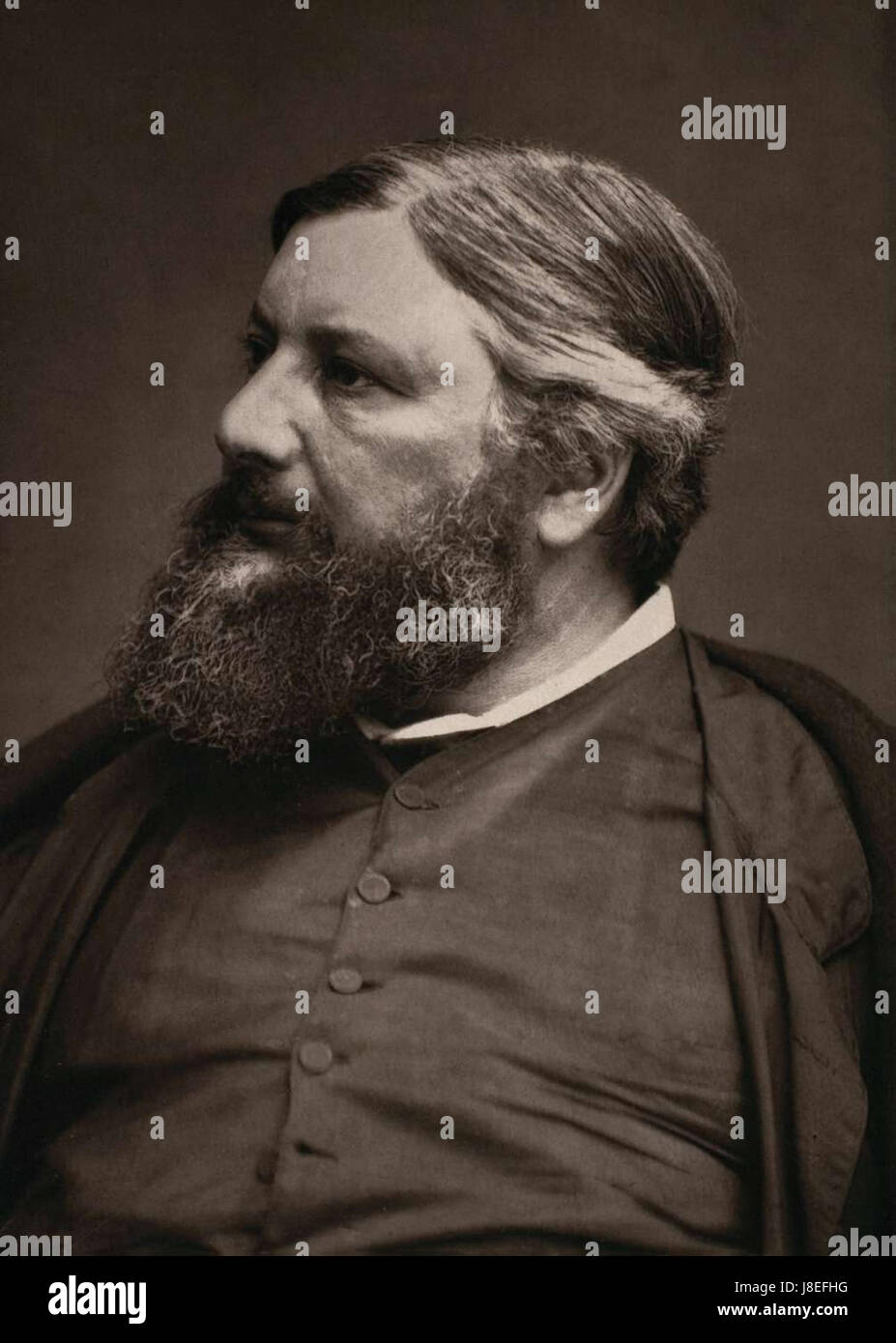 Gustave Courbet da Carjat c1860s Foto Stock Gustave Courbet da Carjat c1860s Foto Stock