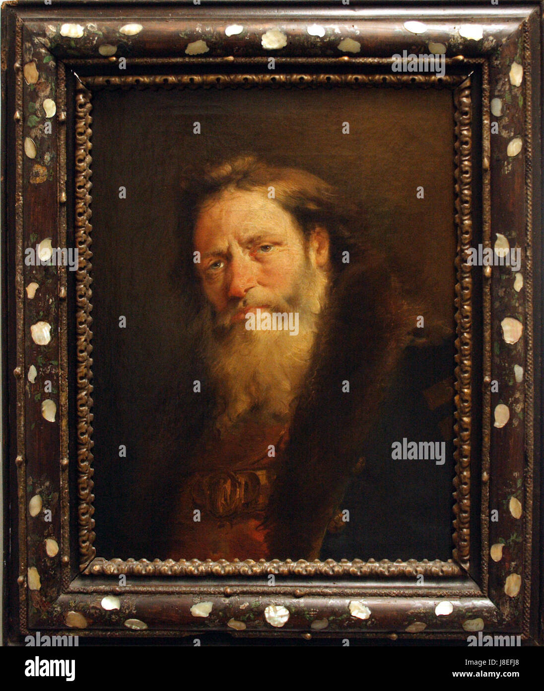 Giovanni Domenico Tiepolo testa di un uomo vecchio Foto Stock