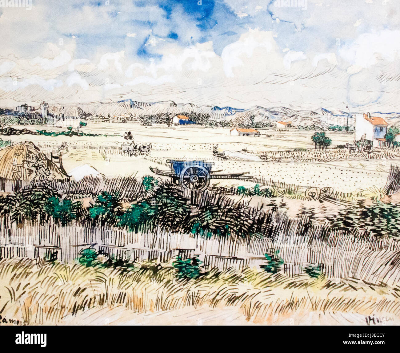 Paesaggio di raccolto il mio sogno Foto Stock