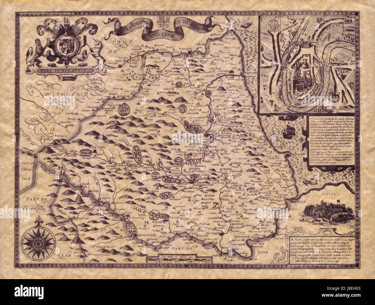 Giovanni mappa di velocità di Durham 001 Foto Stock