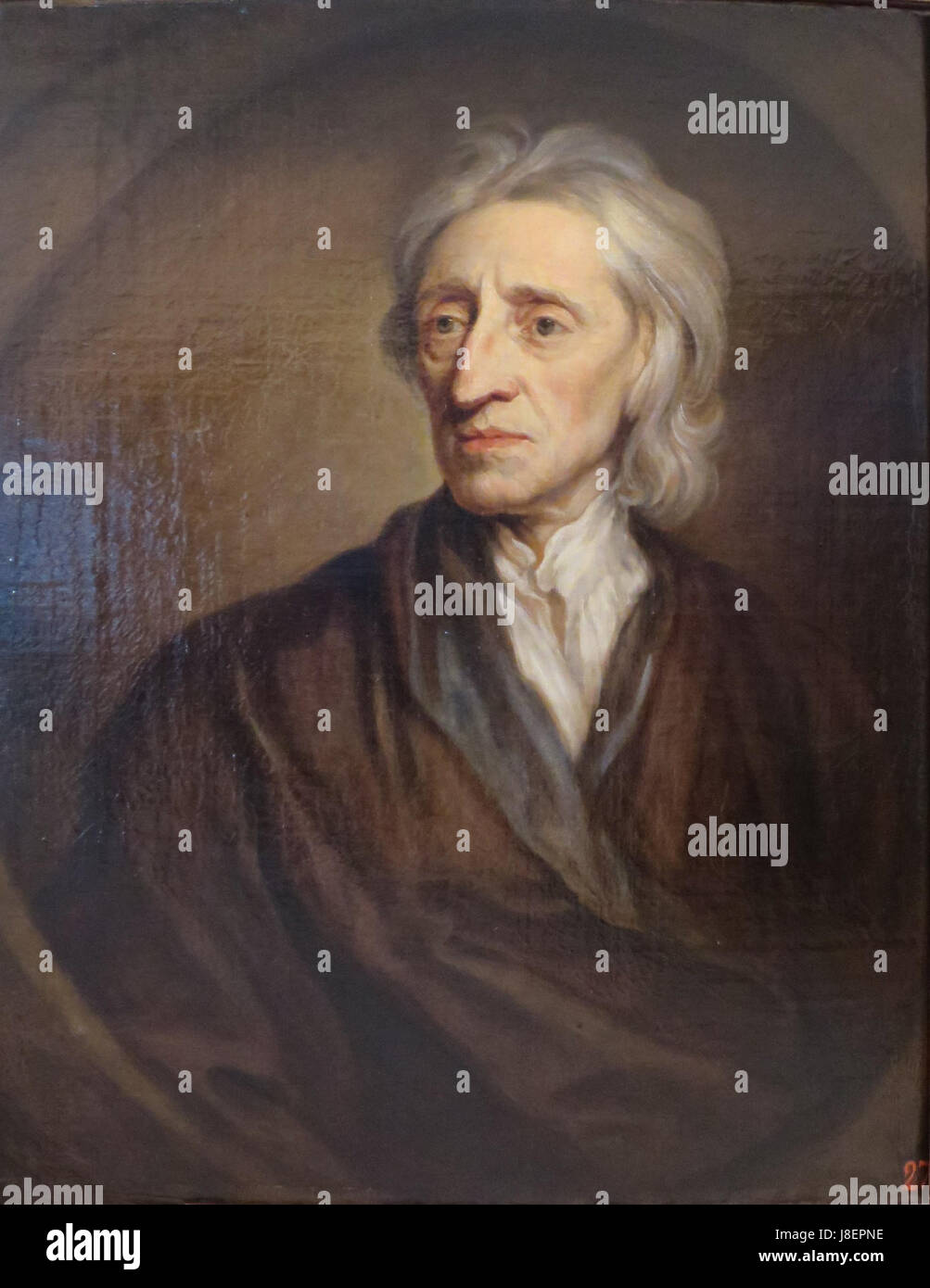 'John Locke' da Godfrey Kneller, 1697, Hermitage Foto Stock