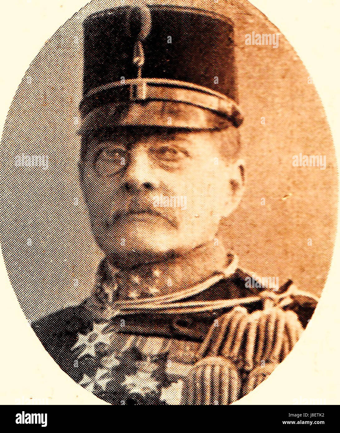 Ingevoerd Staal, AJJ. Luitenant generaal OI leger. Forni a microonde Ridder, Orde Nederlandse Leeuw, commandeur Oranje Nassau Foto Stock