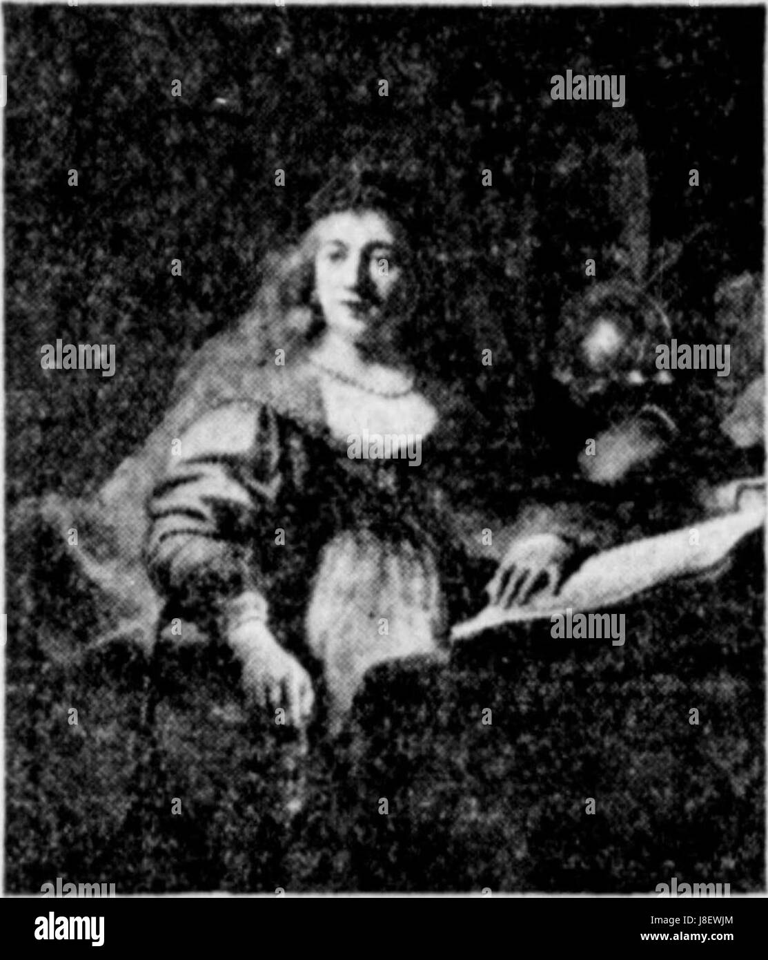 Minerva, un dipinto di Rembrandt del 1635, ritrae la dea romana della saggezza. Il riferimento del 1931 si riferisce probabilmente a una specifica esposizione o riproduzione dell'opera. Foto Stock