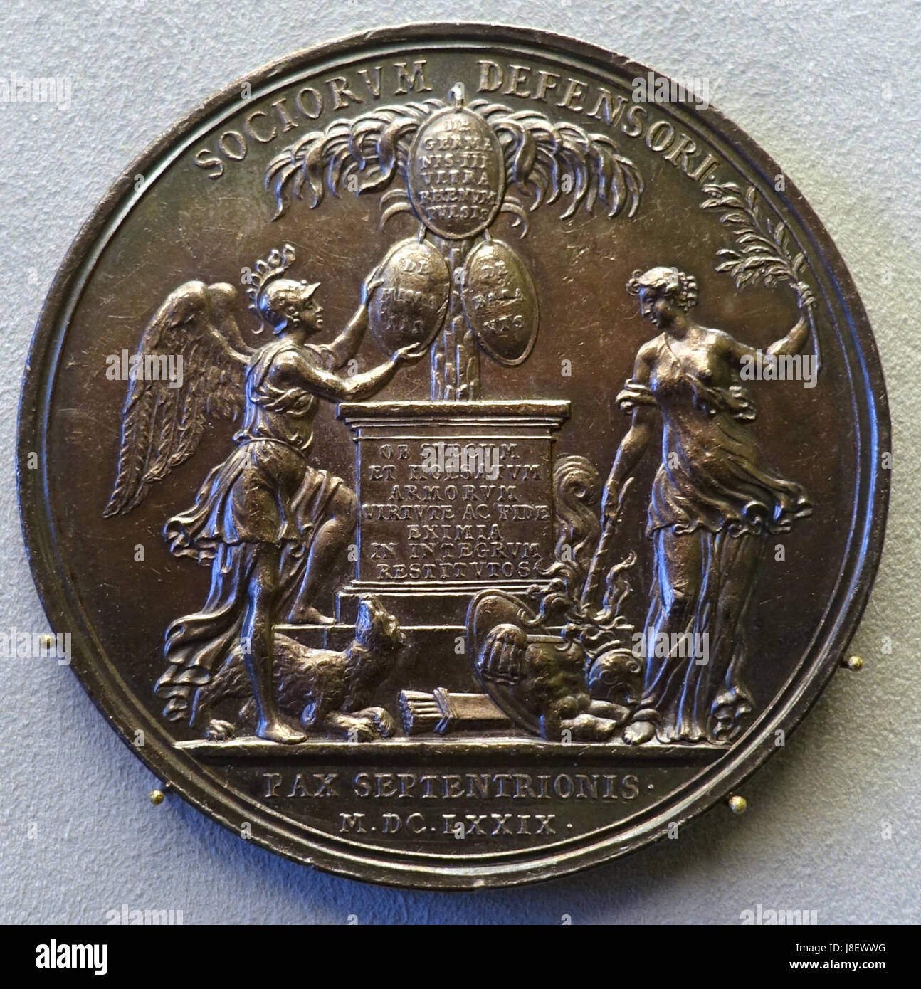 Luigi XIV, la pace nel nord, da Anton Meybusch, 1679 Bode Museum DSC02793 Foto Stock