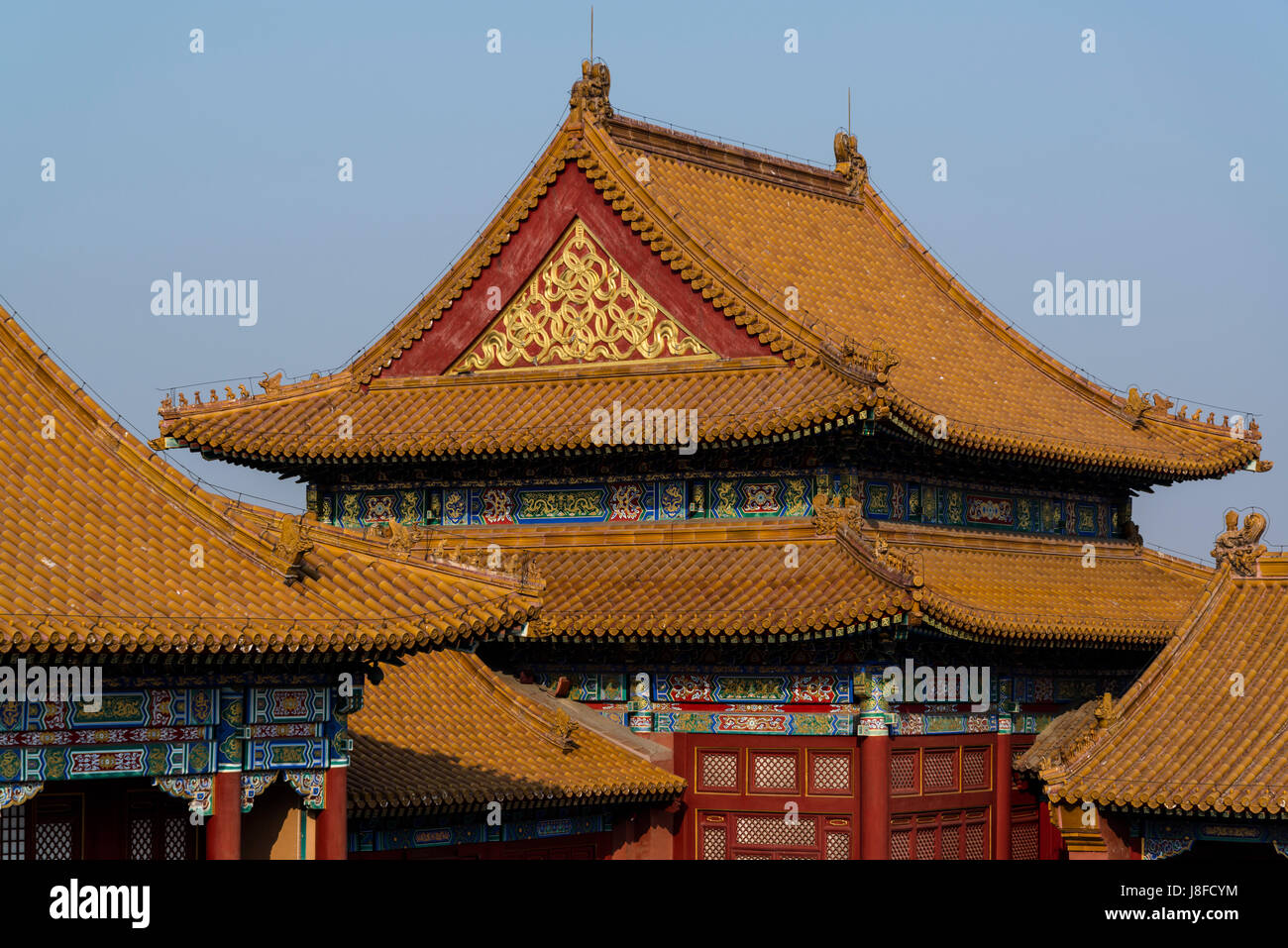 La Città Proibita e il palazzo imperiale Cinese a Pechino, Cina Foto Stock
