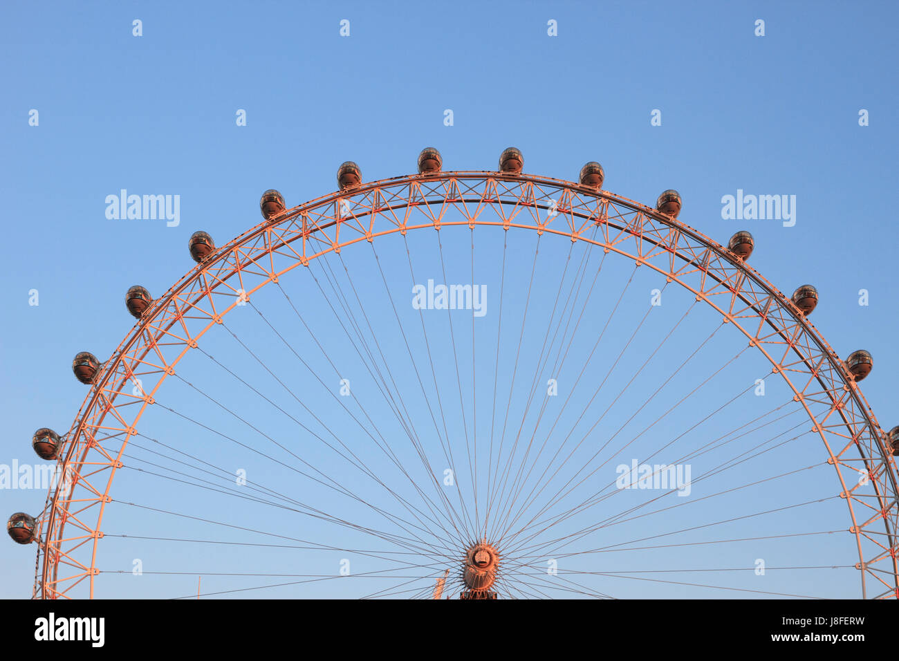 London Eye ruota panoramica Ferris (dettaglio), Londra, Inghilterra. Foto Stock