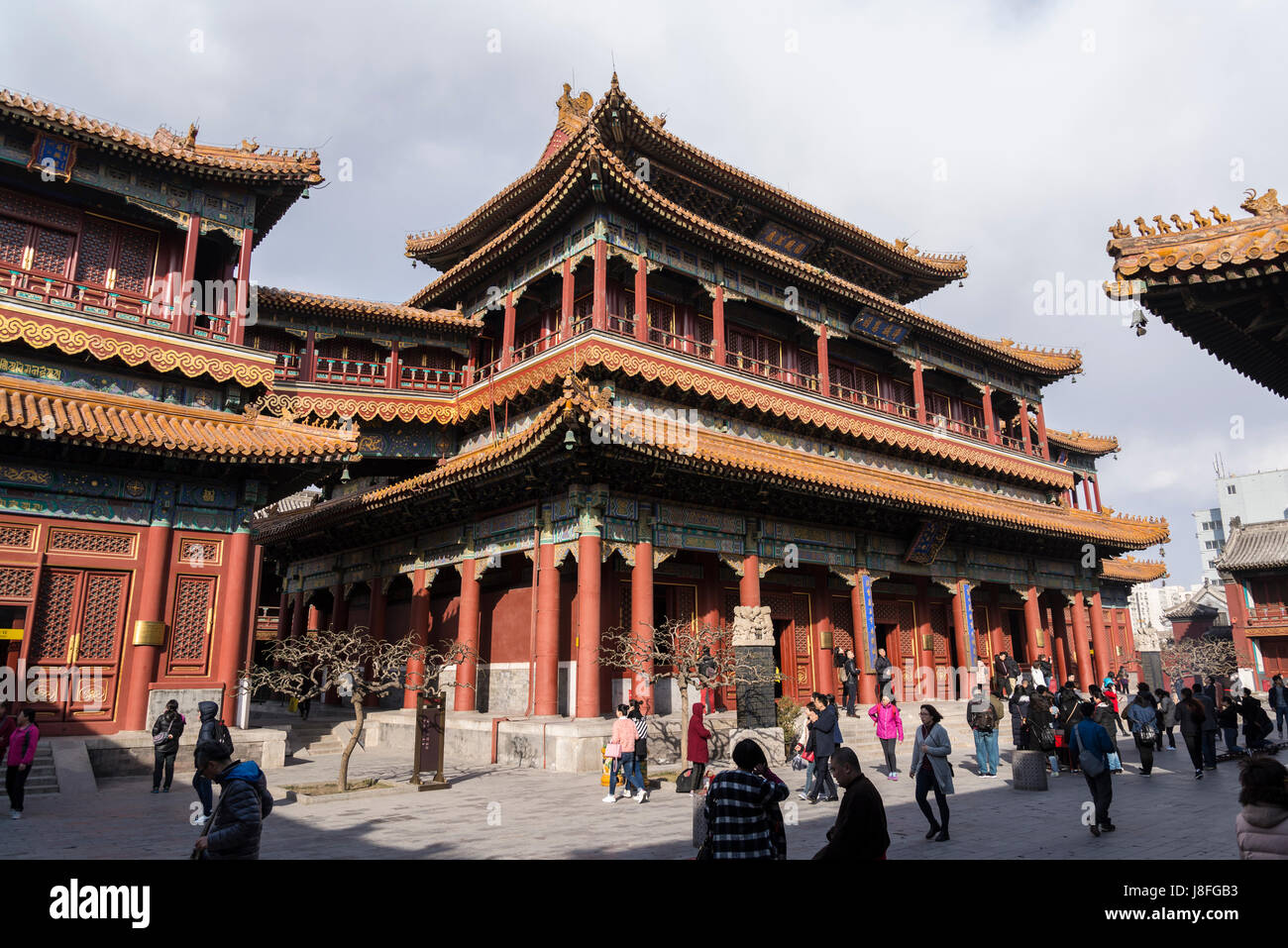 Il Tempio dei Lama, tempio buddista e monastero, Dongcheng District, Pechino, Cina Foto Stock