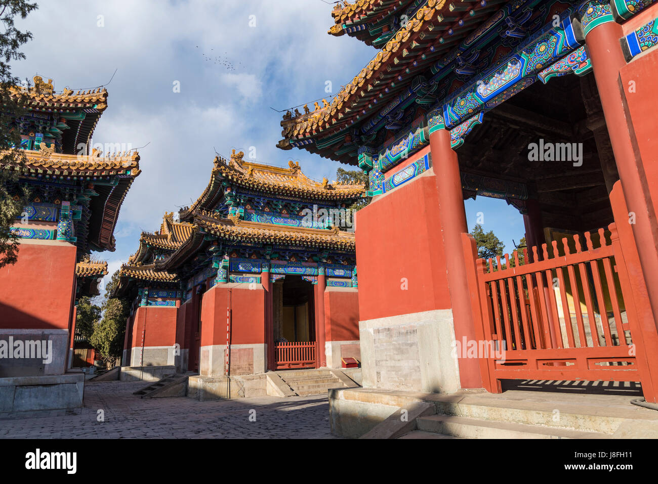 Tempio di Confucio, Guozijian Street, Dongcheng District, Pechino, Cina Foto Stock