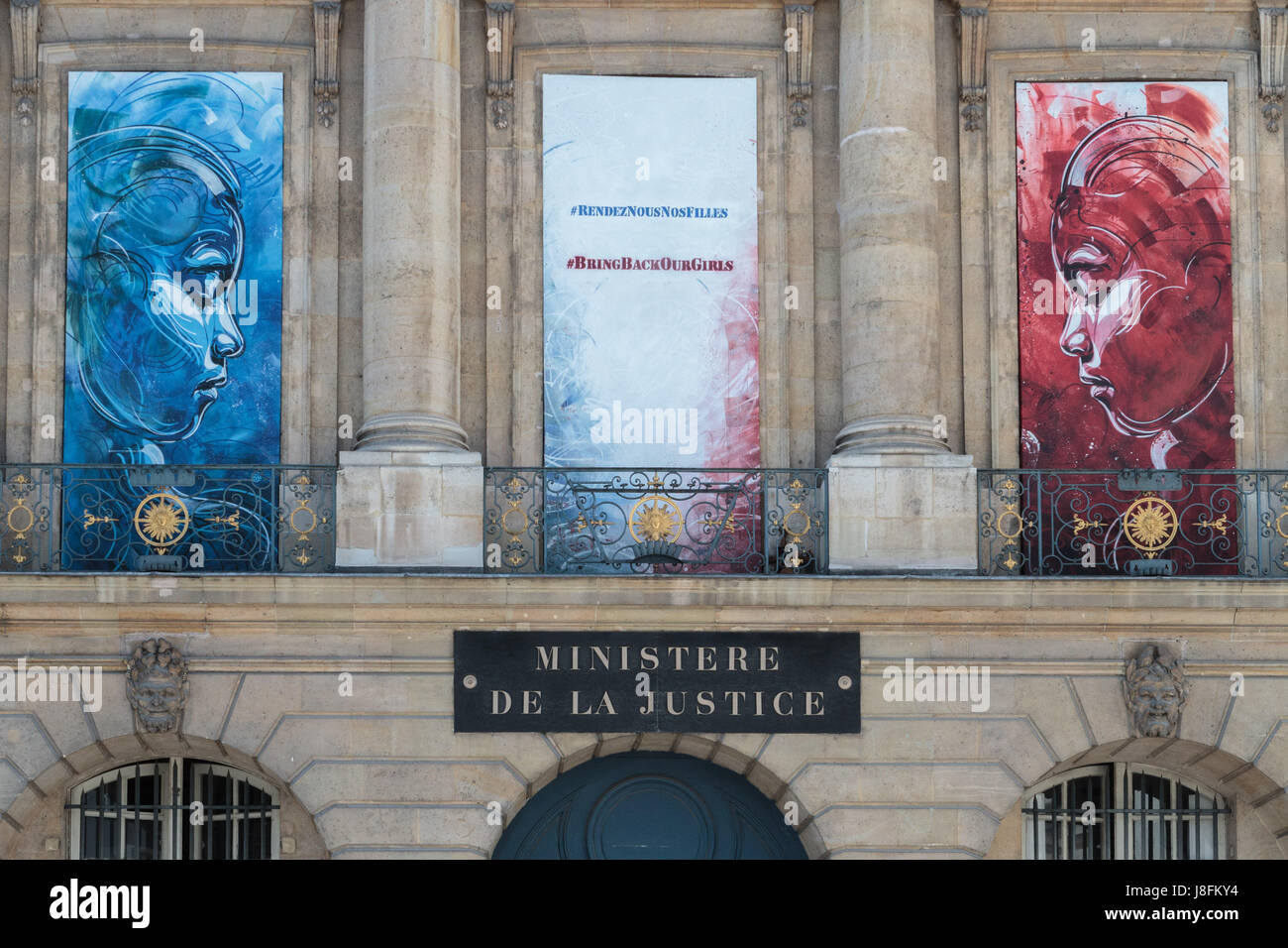 Le ministère de la giustizia est l'administration française chargée de l'azione et de la gestion des juridictions et de conduite de la politique d'actio Foto Stock