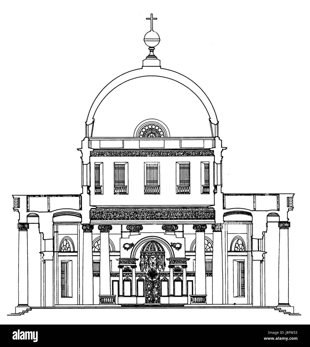 Gioia nel dolore, sezione G&P 1832 Foto Stock