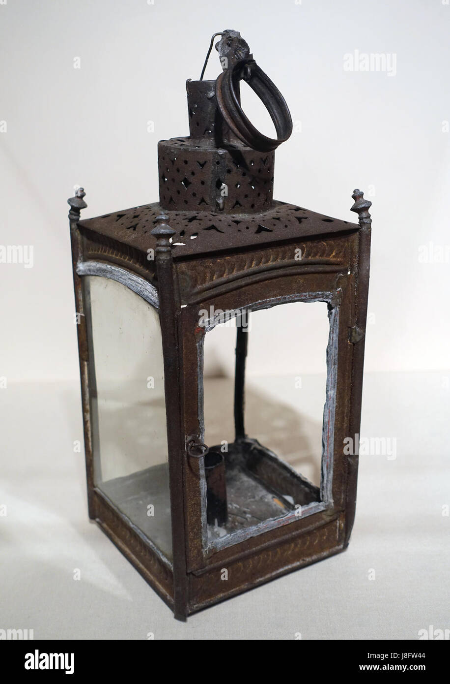 Lanterna placcato dal campanile della Chiesa di Cristo a Boston per Paul Revere, Boston, c. 1775 Museo Concord Concord, MA DSC05583 Foto Stock