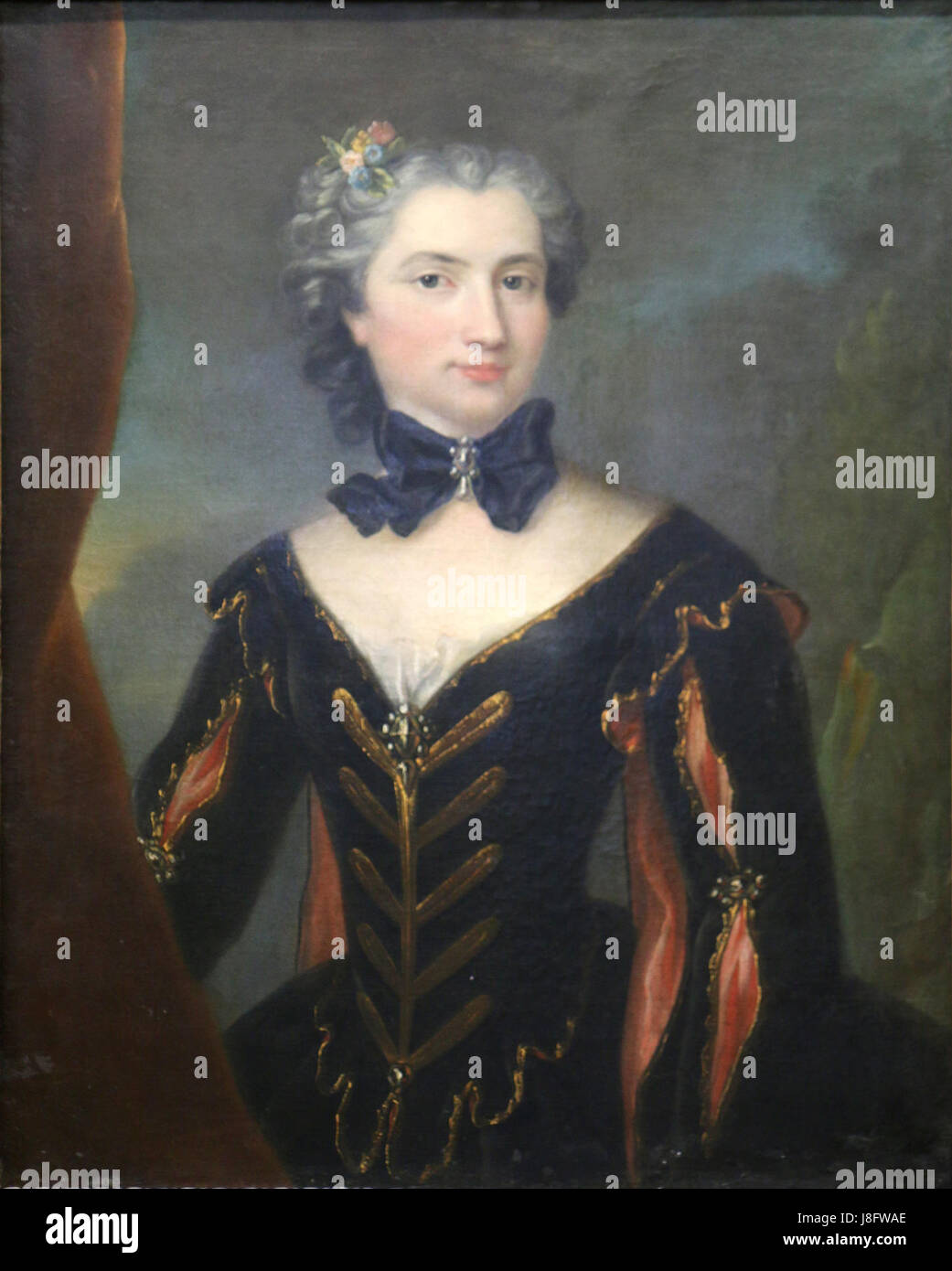 Jean Raoux Poulhariez si riferisce probabilmente a una figura storica o artistica. Jean Raoux è stato un pittore francese del XVIII secolo, noto per le sue opere in stile rococò, spesso con temi storici e allegorici. Foto Stock