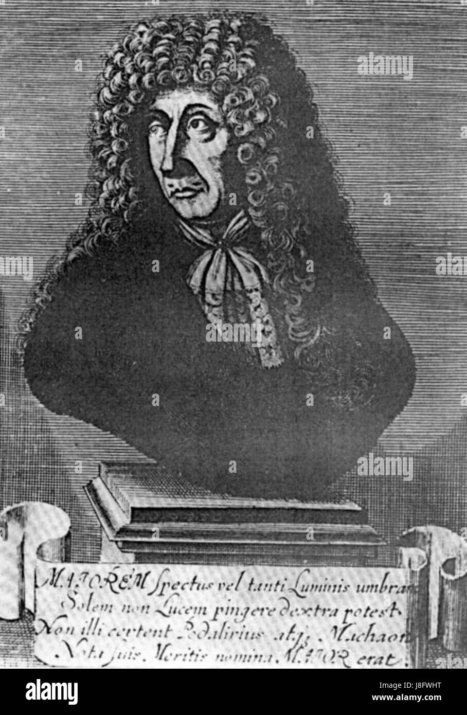 Johann Daniel Major fu una figura influente nello sviluppo del pensiero scientifico o filosofico durante il suo tempo, contribuendo alla storia intellettuale e alla ricerca. Foto Stock