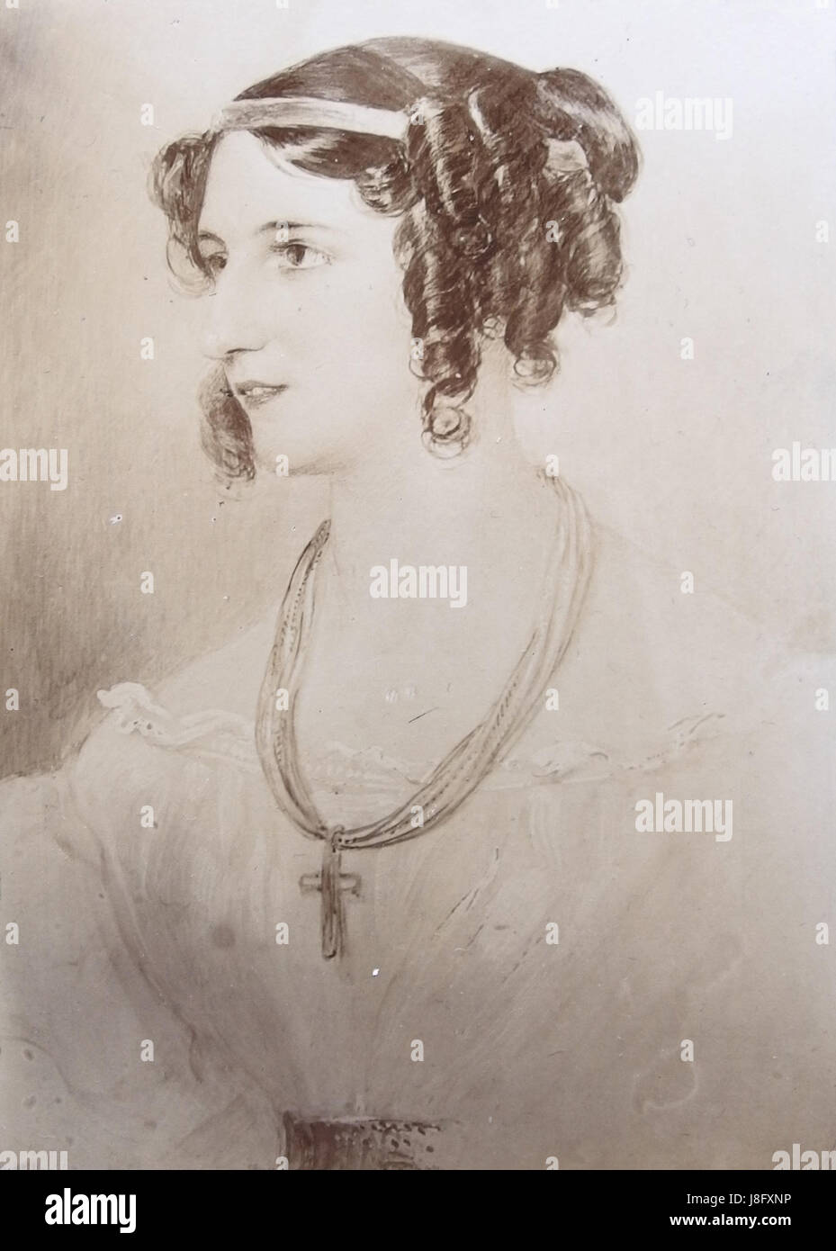 Lady Augusta Murray (1768â€“1830) è stata una nobildonna e pittrice inglese. È nota per i suoi ritratti, e le sue opere riflettono sia il suo status nobile che i suoi contributi artistici durante la fine del XVIII e l'inizio del XIX secolo. Foto Stock