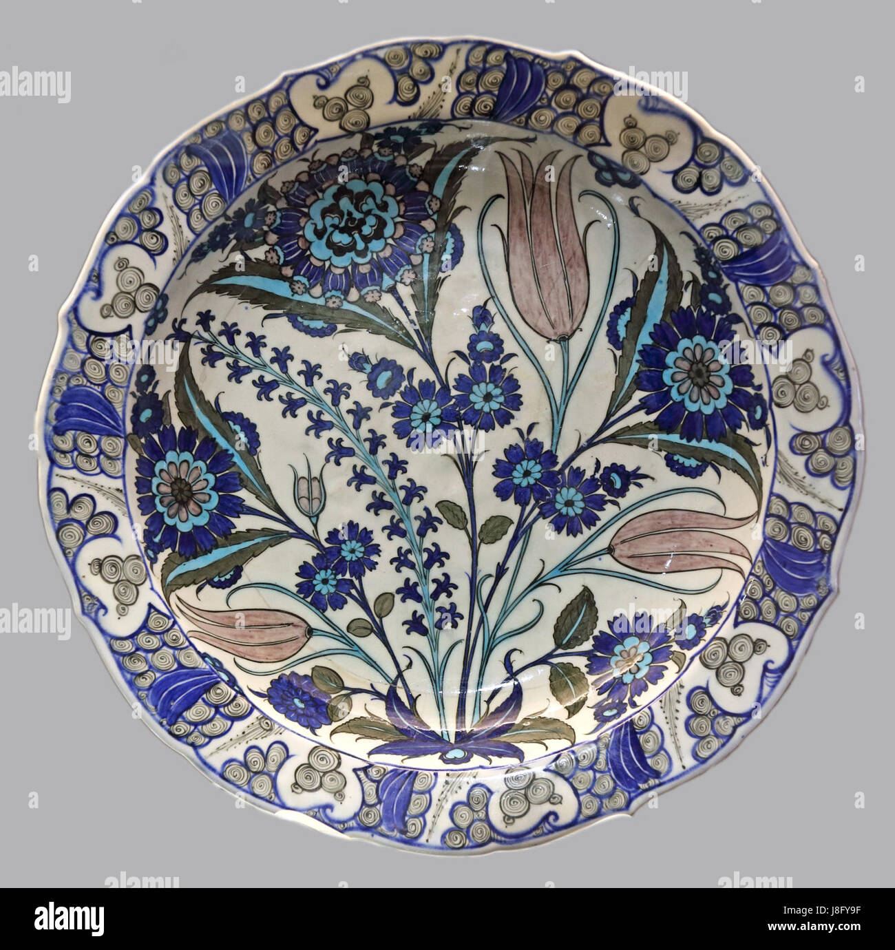 Iznik piatto British Museum G.42 Foto Stock