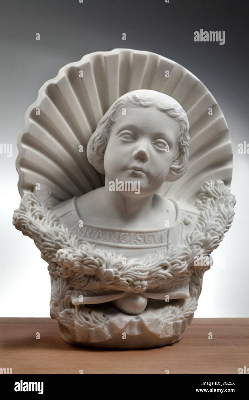 Una scultura di busto di Fauveau, creata il 1° gennaio 2007. Il pezzo riflette lo stile distintivo dell'artista e l'interpretazione artistica della forma e dell'espressione. Foto Stock