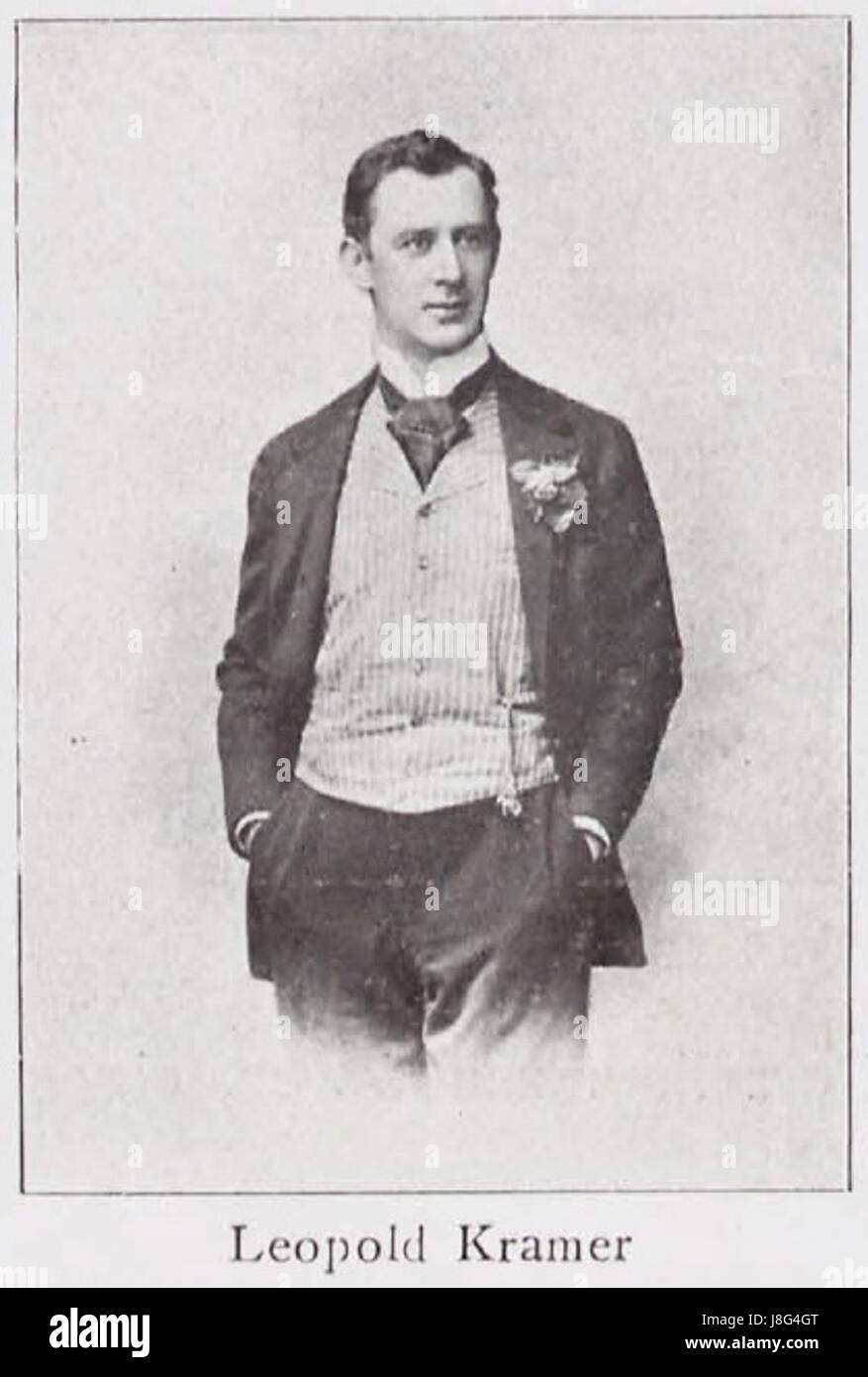 Leopoldo Kramer (BerlLeben 1900 02) Foto Stock