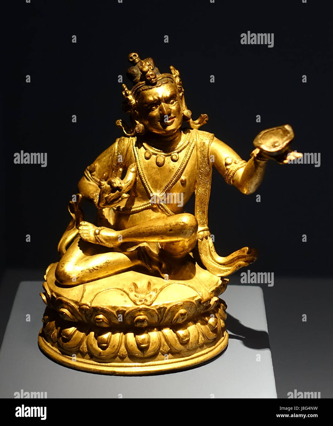 Mahasiddha Tilopa, sud del Tibet, XVI XVII secolo D.C., bronzo Linden Museum di Stoccarda, Germania DSC03693 Foto Stock