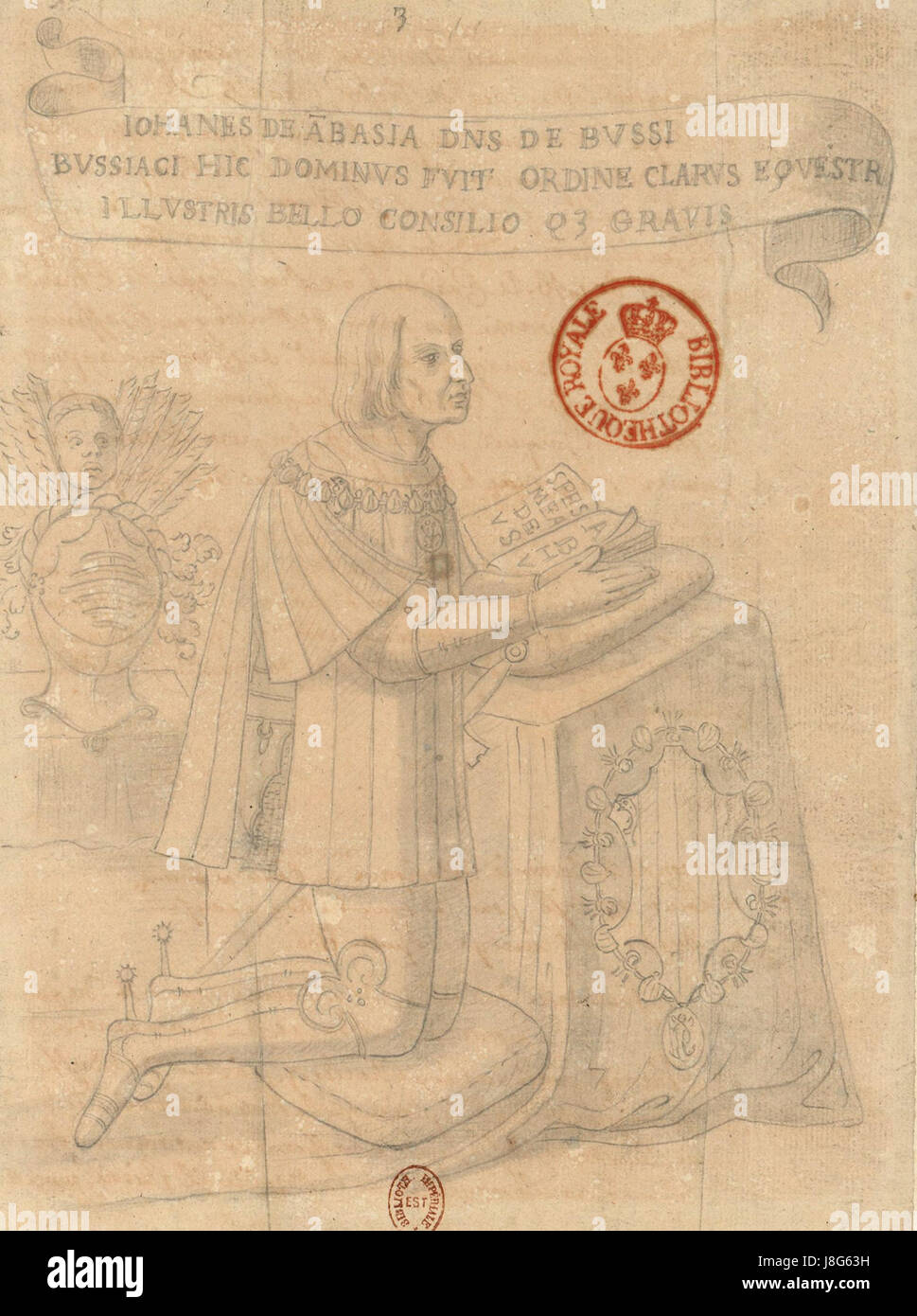 Jean d'Amboise fu una figura notevole nella storia francese, noto per il suo ruolo nelle sfere politiche e sociali del suo tempo. I suoi contributi sono ricordati nel contesto della storia nobile francese. Foto Stock