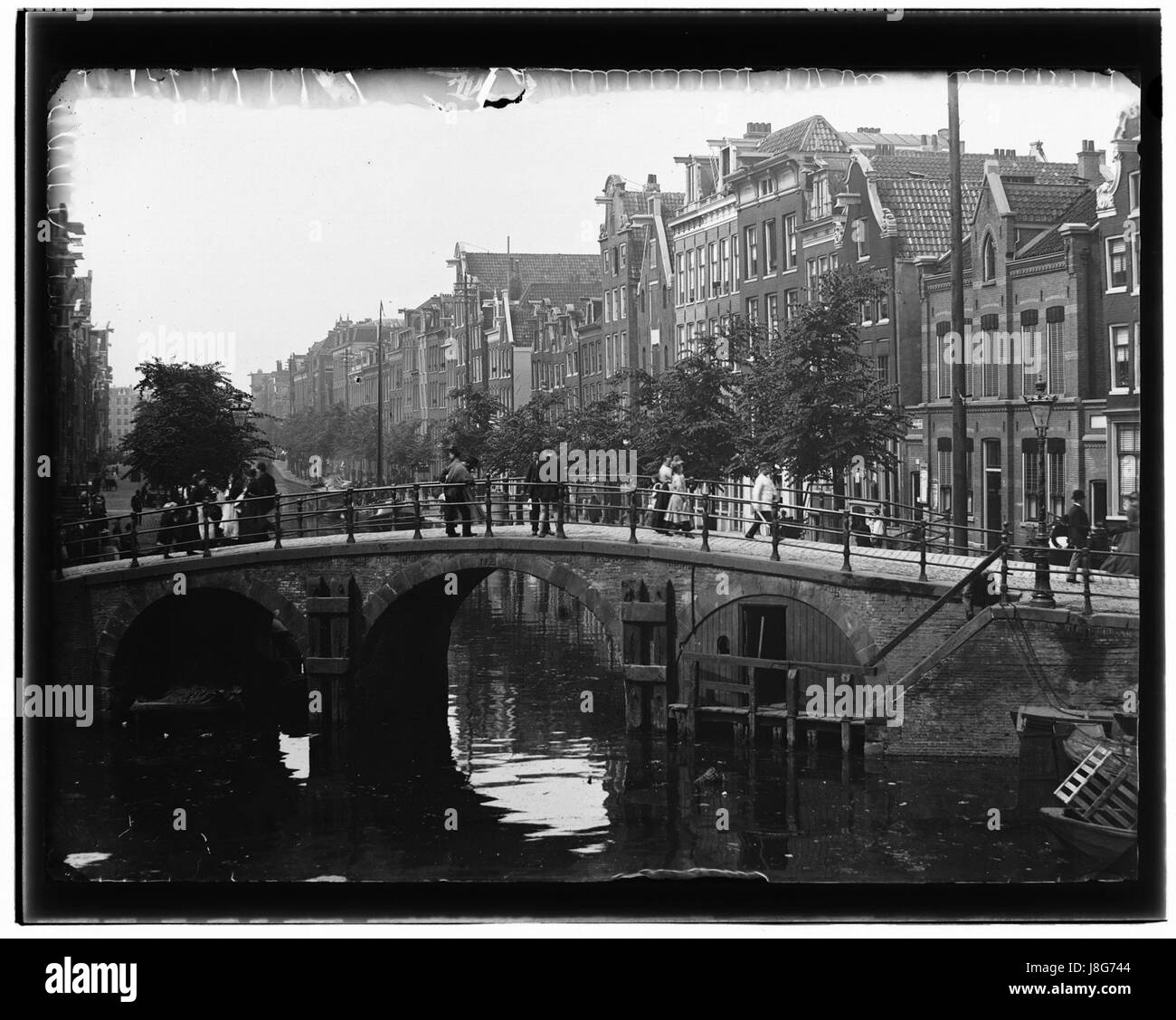 Lauriergracht 2 4 6 enz (vrnl) Giacobbe Olie (max res) Foto Stock