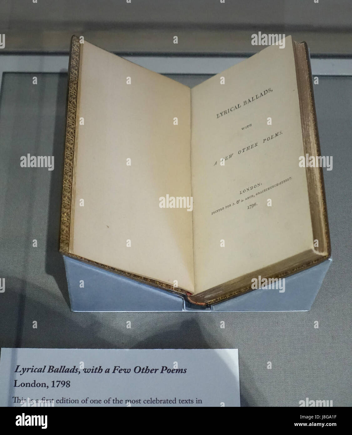 Ballate lirica, con poche altre poesie, da S. T. Coleridge, London, 1798, prima edizione Coleridge Cottage Nether Stowey Somerset, Inghilterra DSC01176 Foto Stock