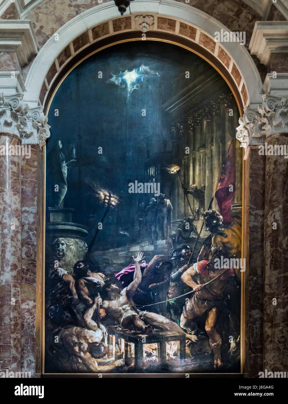 Così Viene Detto Il Generale Dei Gesuiti Interno della Chiesa dei Gesuiti (Venezia) navata sinistra il Martirio