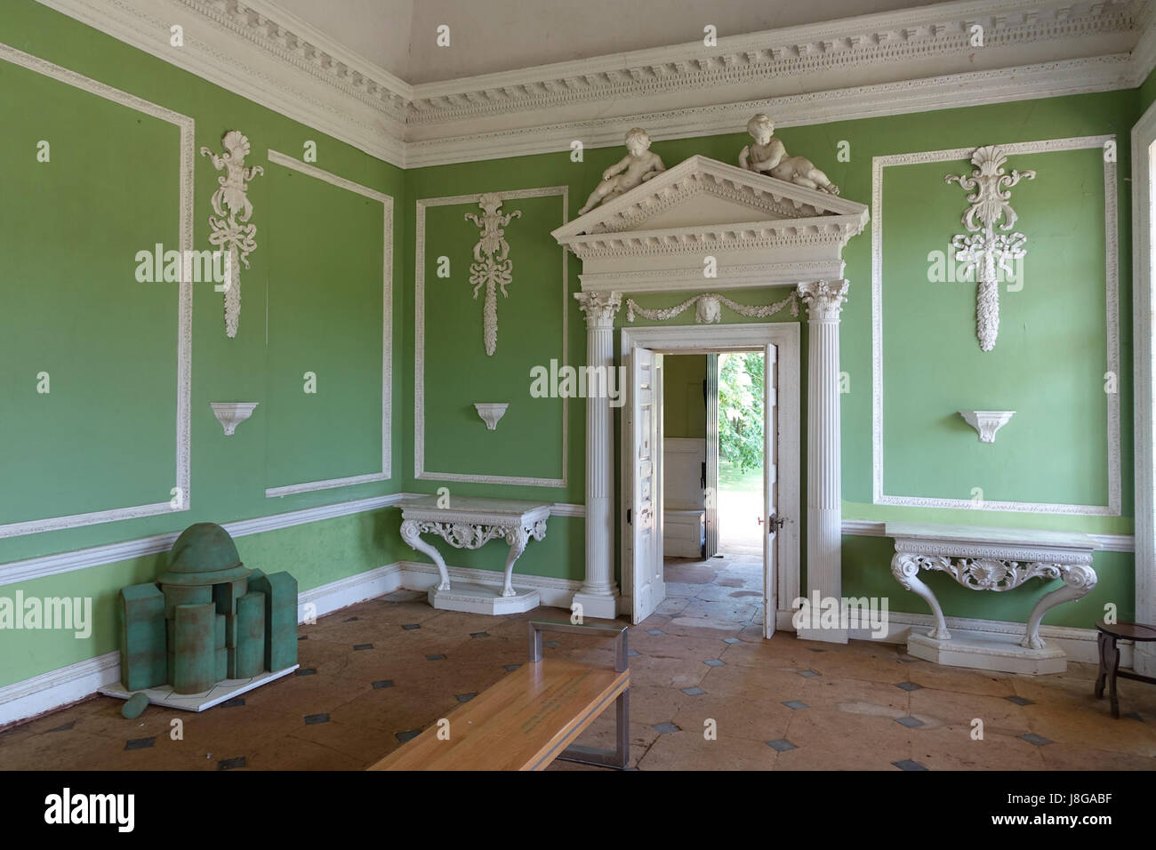 Interior Bowling Green House Wrest Park Bedfordshire, Inghilterra DSC08049 Foto Stock