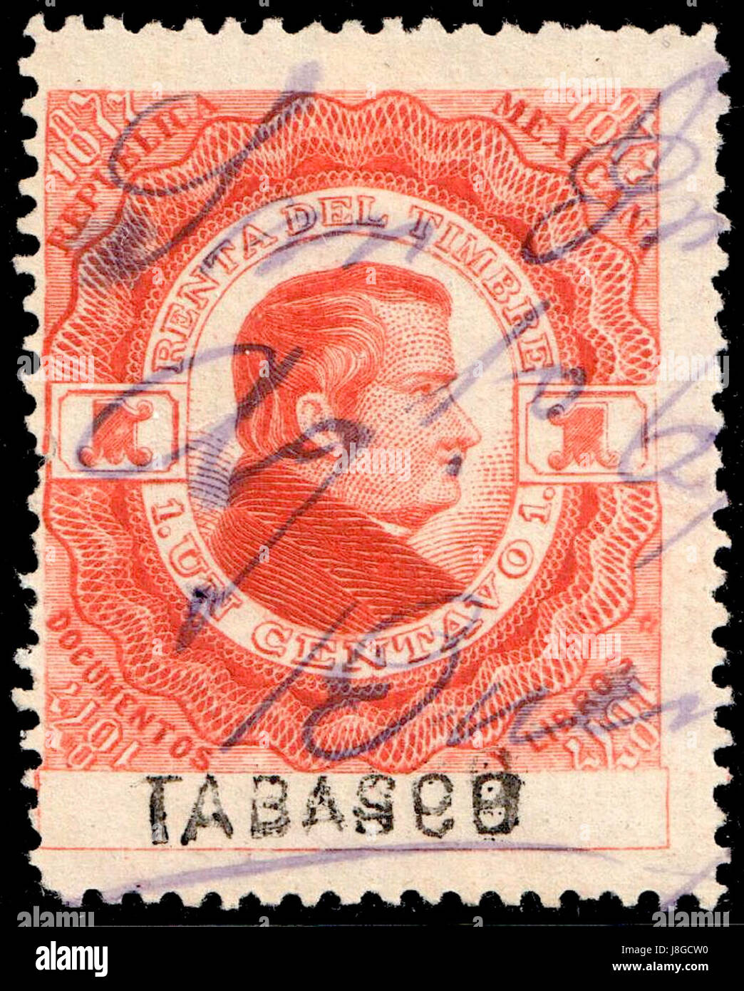 Questo documentario del 1877 dal Messico fornisce informazioni sulle entrate della regione di Tabasco, facendo riferimento in particolare ai dettagli finanziari dell'yearâ. Fa luce sull'attività economica storica e sugli aspetti fiscali di Tabasco alla fine del XIX secolo. Foto Stock