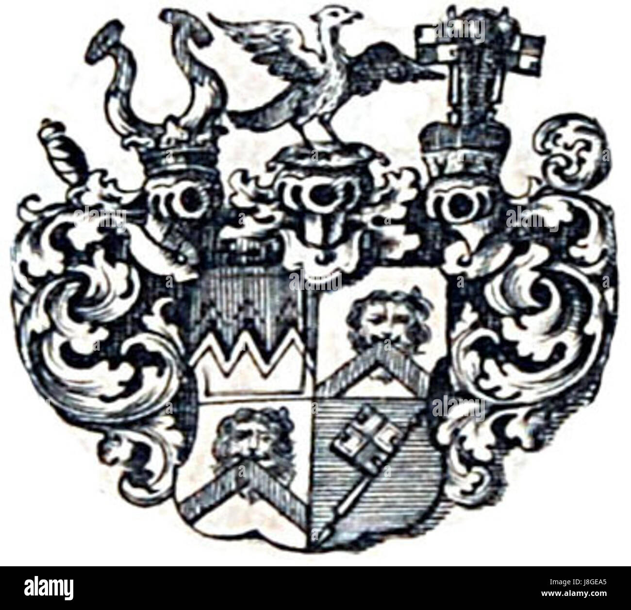 Il titolo "Megingauduscoa" sembra essere un nome proprio, forse un nome di una persona, un luogo o un'entità. Per determinare il suo significato o riferimento specifico è necessario un ulteriore contesto. Ciò potrebbe implicare un significato culturale, storico o geografico. Foto Stock