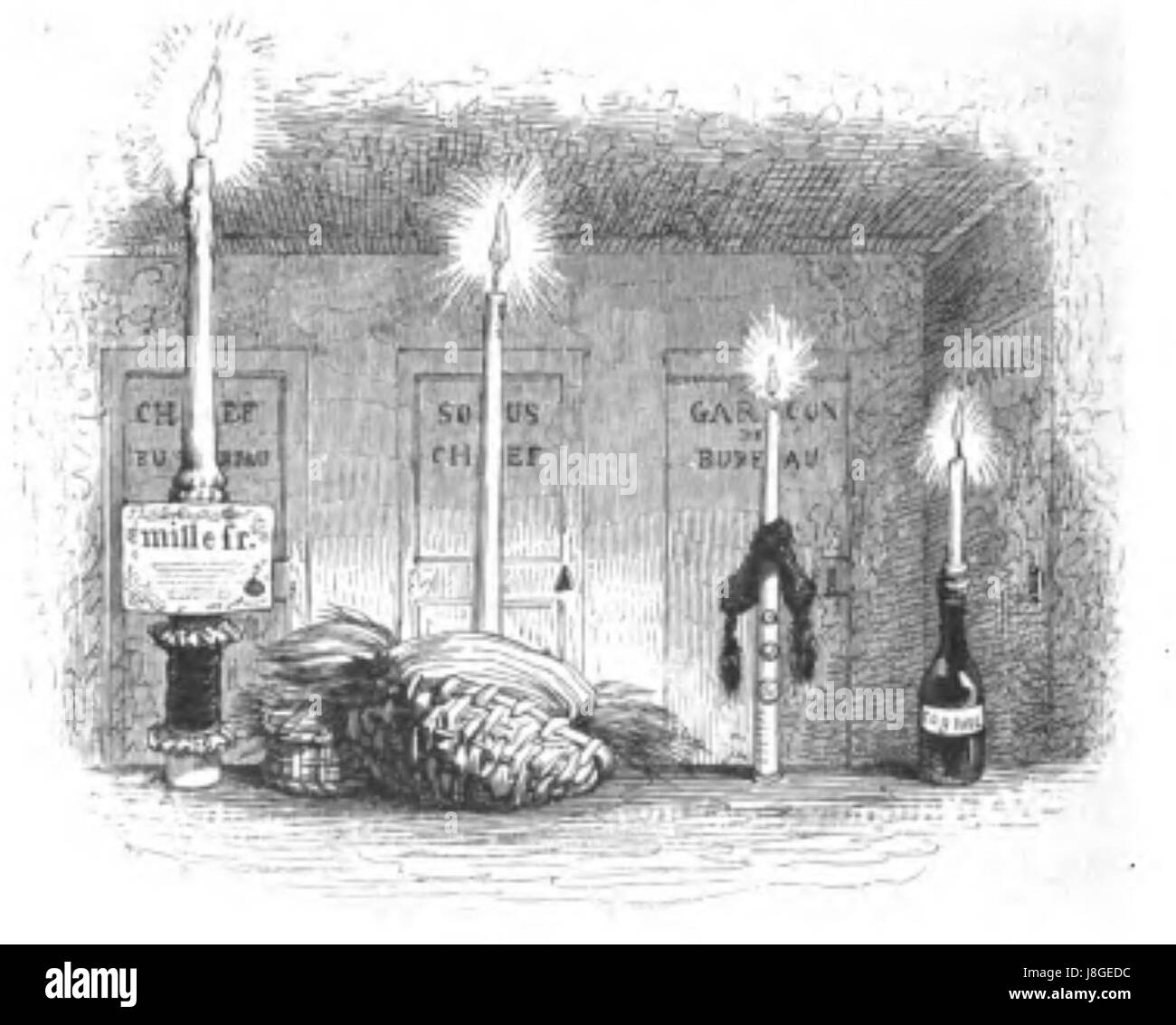 Grandville Cent Proverbes, 1845 (pagina 252 del raccolto) Foto Stock