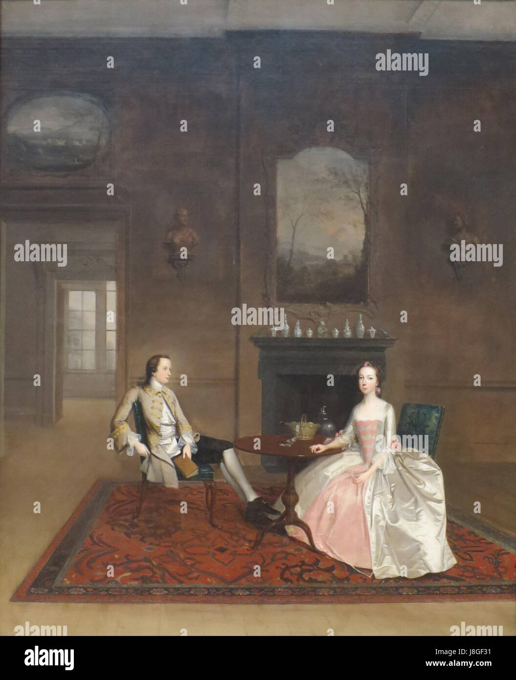 Il sig. e la Sig.ra Richard Bull da Arthur Devis, 1747 Foto Stock