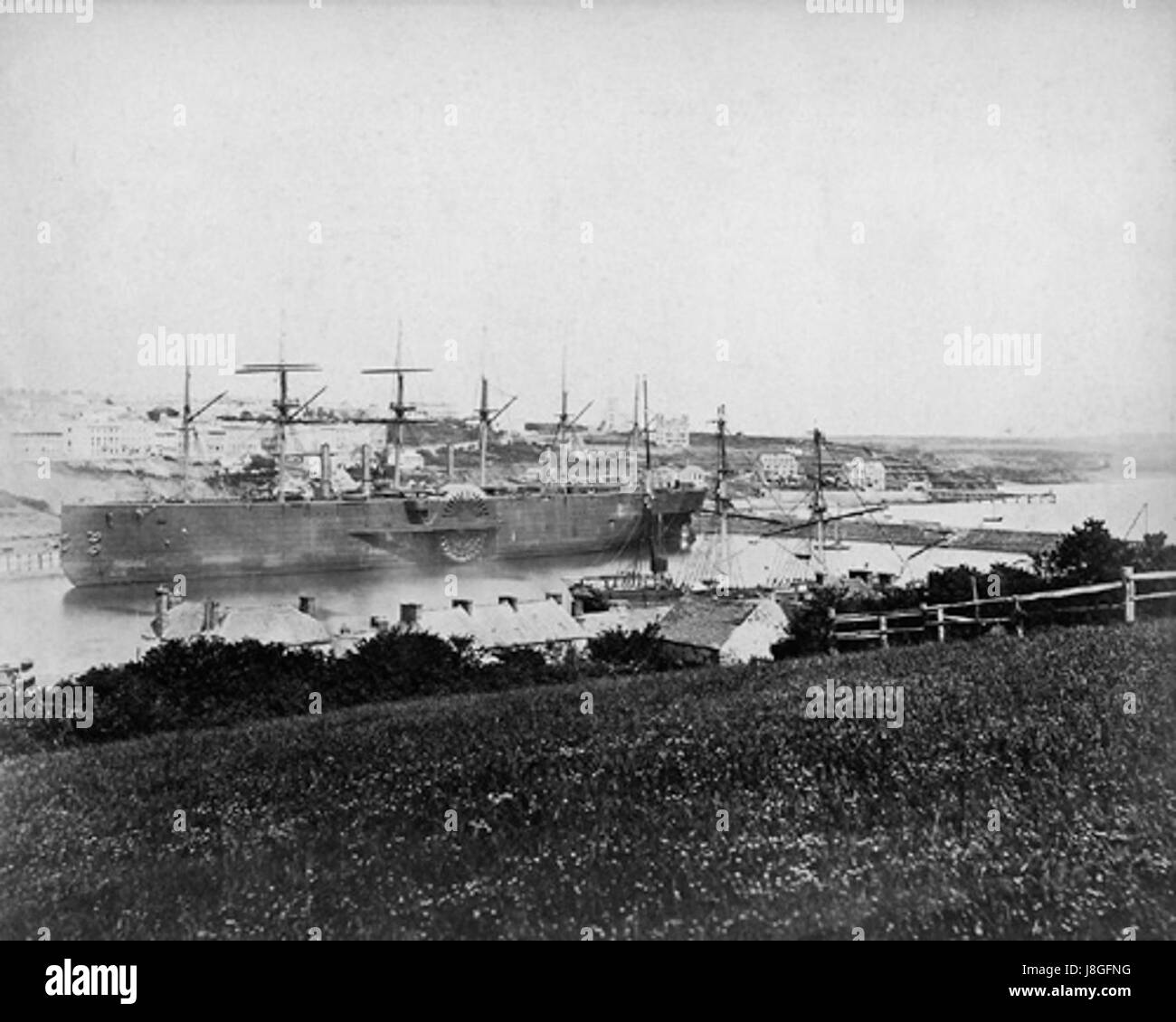 Un riferimento storico al Great Eastern, forse legato a una nave o a un evento significativo a Milford, sottolineandone l'impatto storico e la rilevanza. Foto Stock