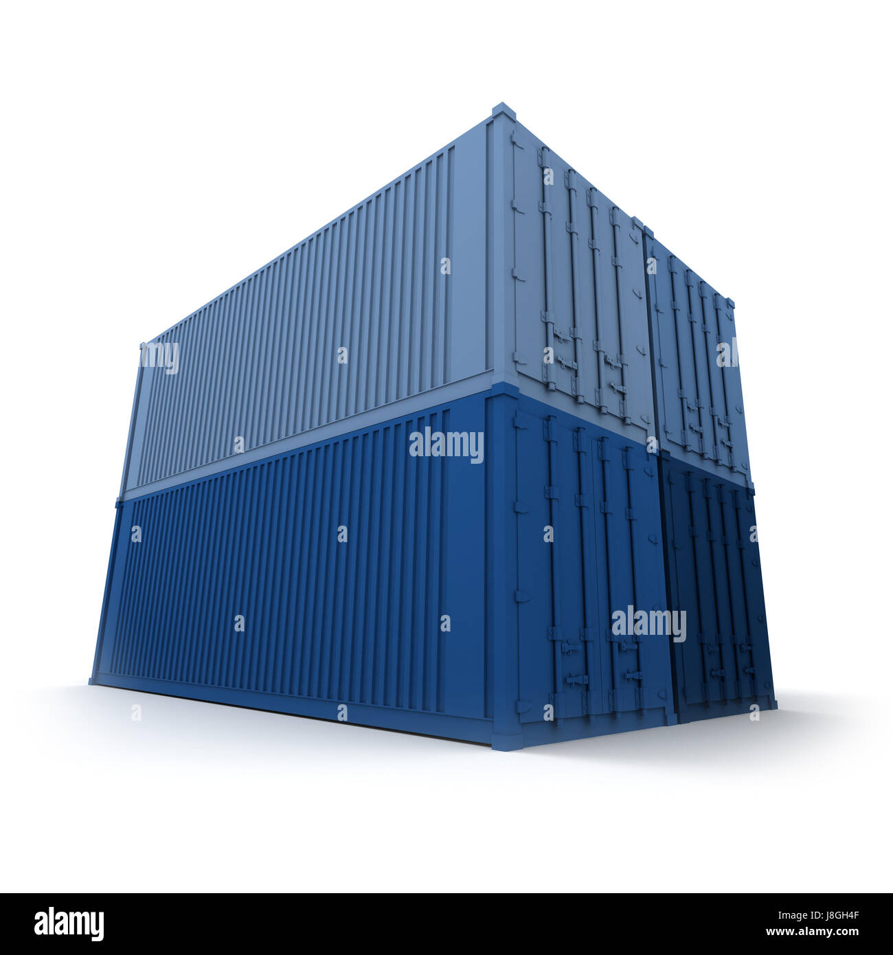 Blu, industria, traffico, trasporto, deposito, contenitore, l'esportazione, storage Foto Stock