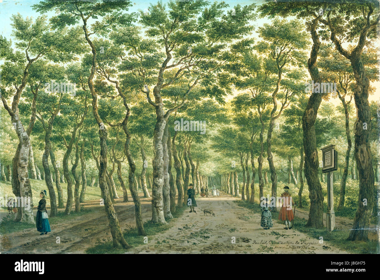 Het Herepad in het Bos Haagse Rijksmuseum SK UN 3959 Foto Stock