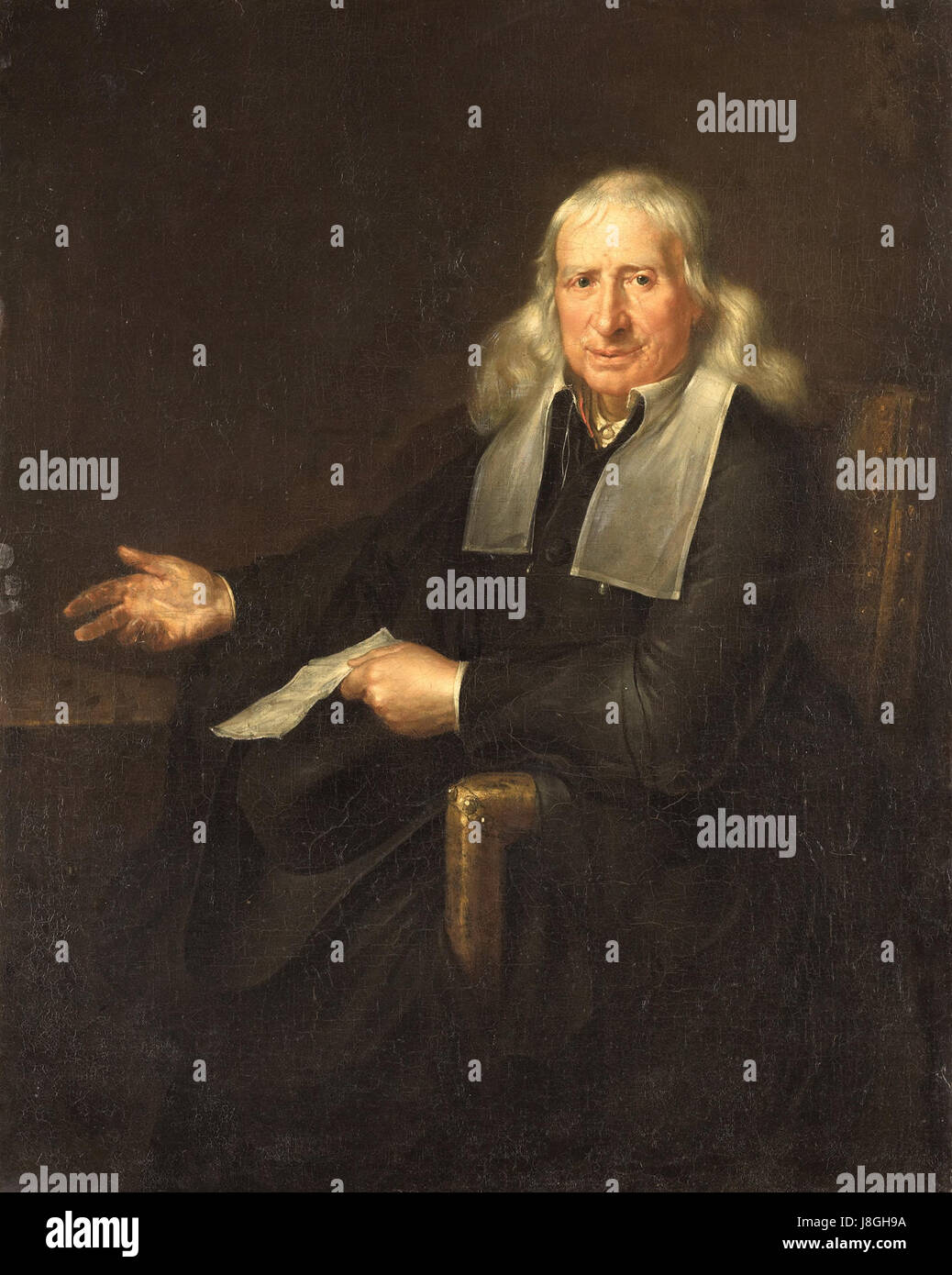 Jan van Lennep de Oude è stato un mercante e collezionista d'arte di Amsterdam del XVII secolo. Conosciuto per il suo commercio di tessuti di seta, oro e argento, la sua vasta collezione d'arte era di grande importanza culturale e storica, ospitata al Rijksmuseum. Foto Stock