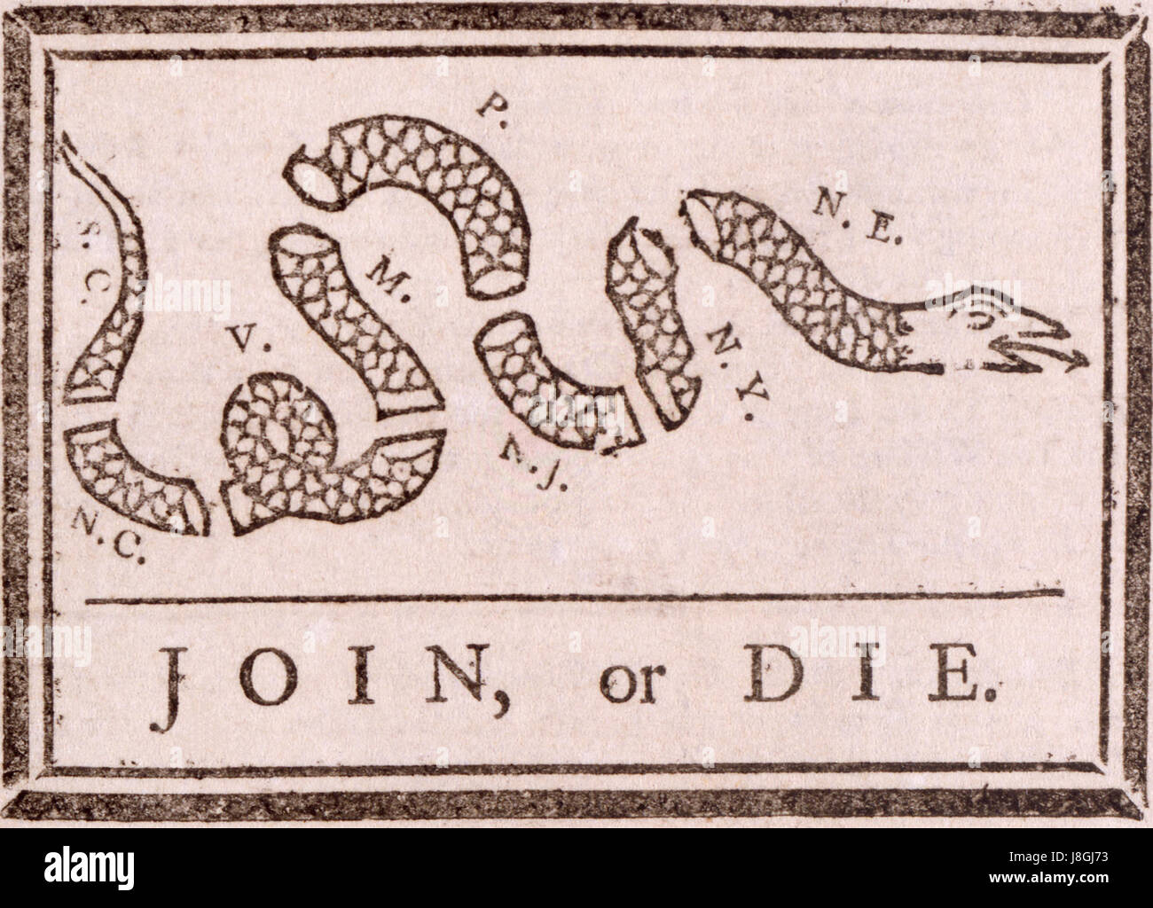 Franklin unirsi o morire2 Foto Stock