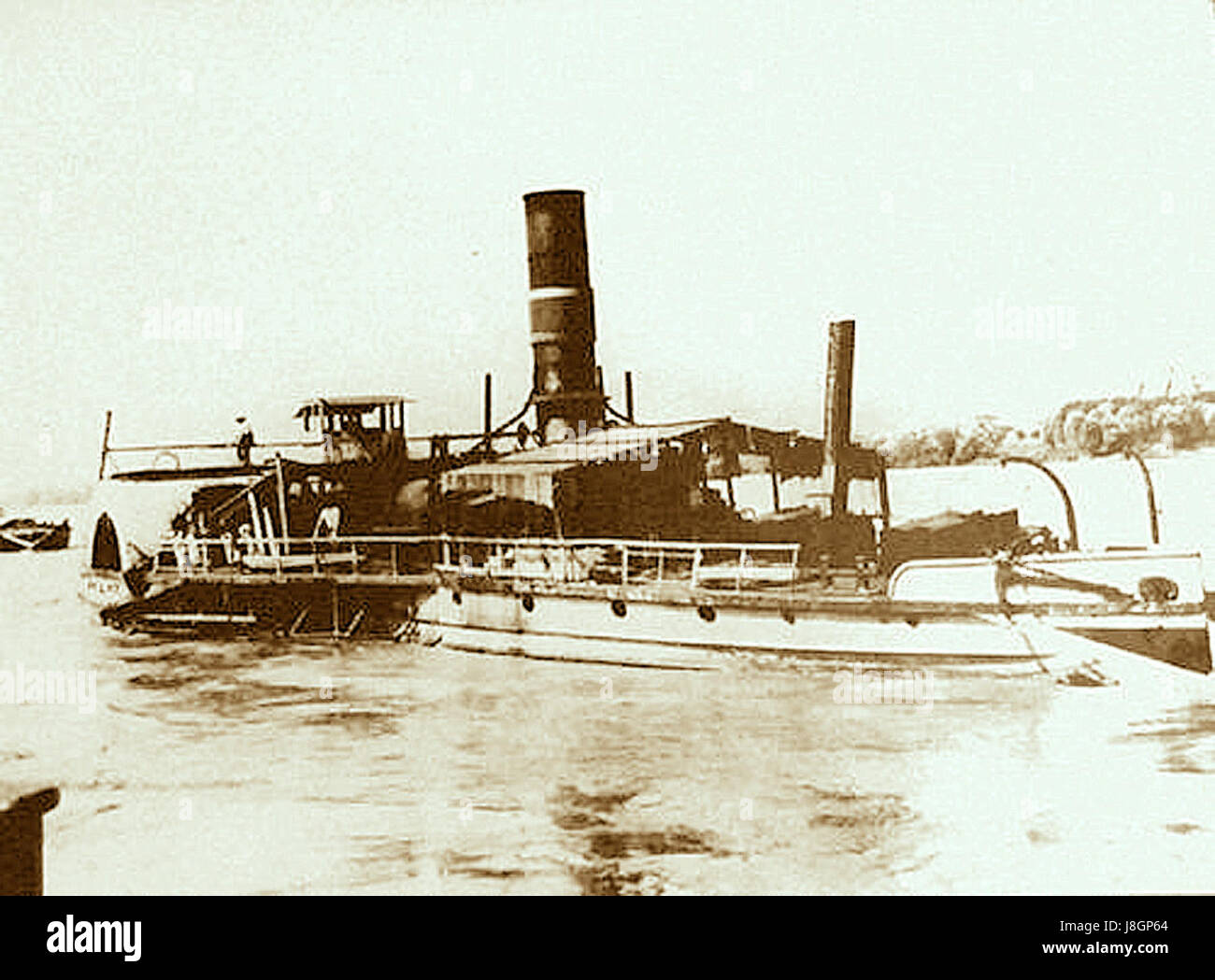Le Pilat bateau un vapeur sur le Rhone Foto Stock