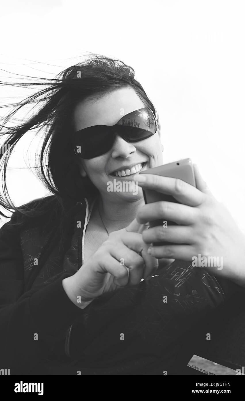 Messaggio di battitura a macchina Foto Stock