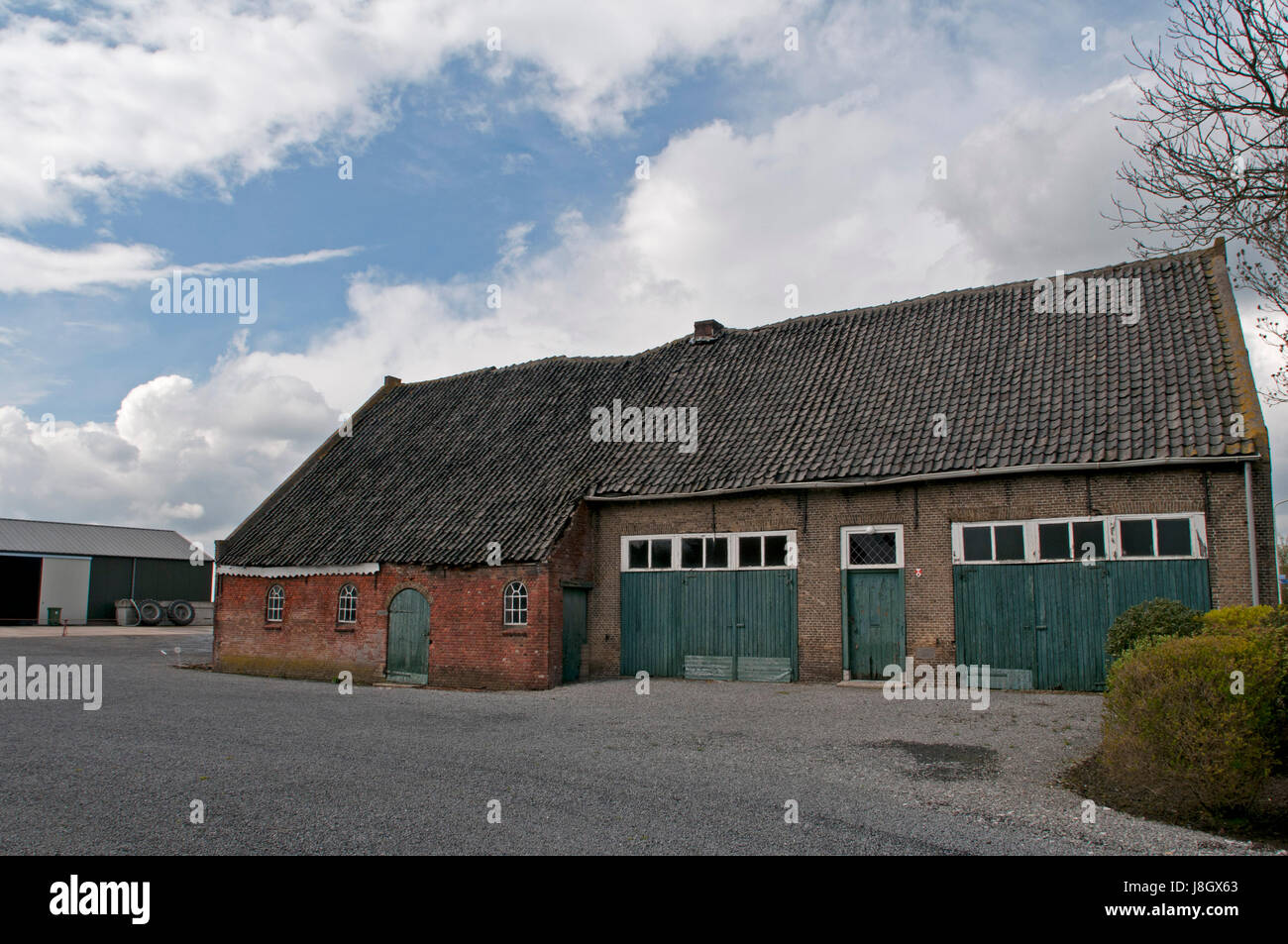 Una vecchia fattoria in Brabant, Paesi Bassi Foto Stock