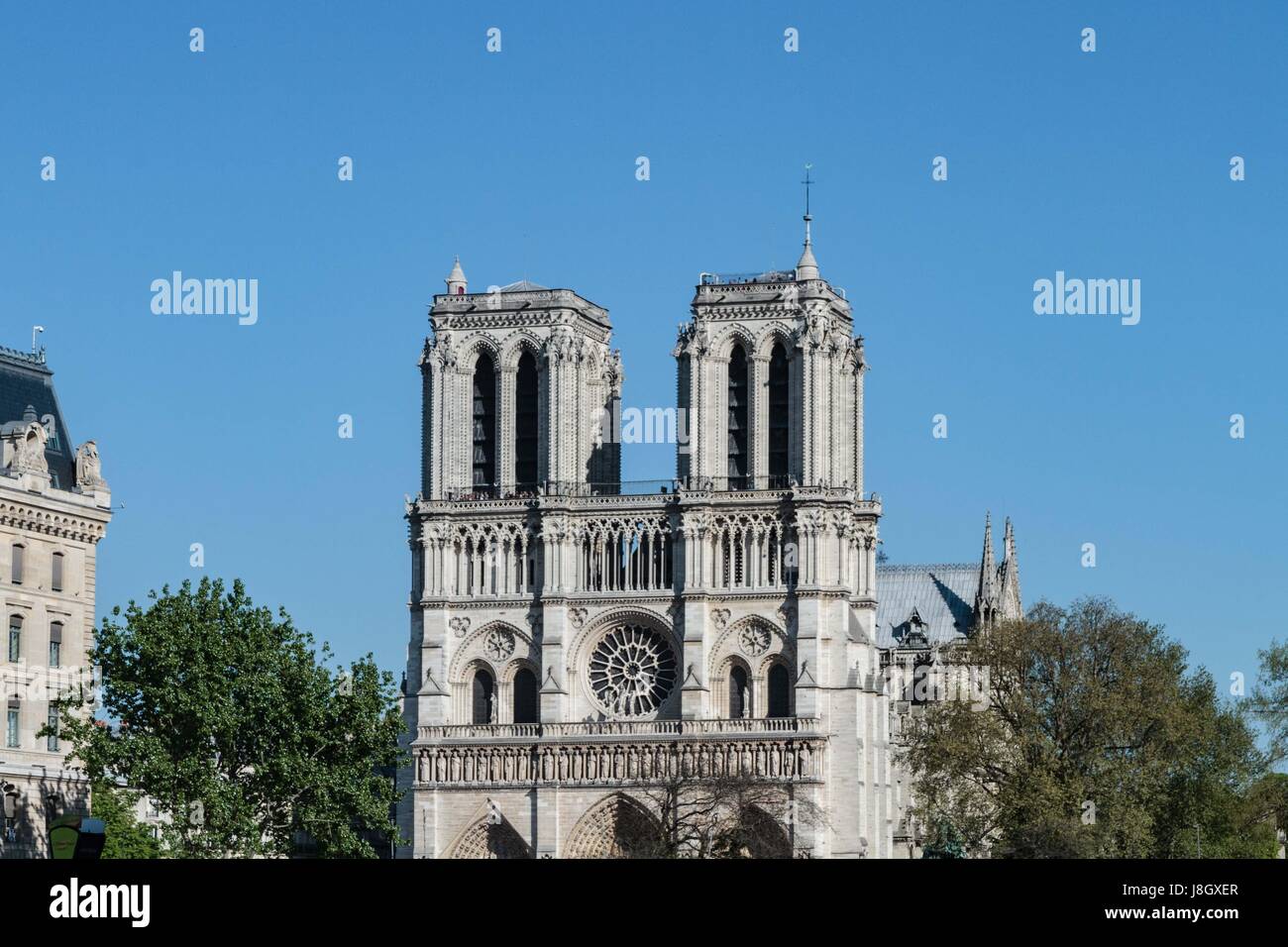 La cathédrale Notre Dame de Paris, en forme courte Notre-Dame, est la cathédrale de l' archidiocèse de Paris, en France. Elle est située dans l'est de Foto Stock