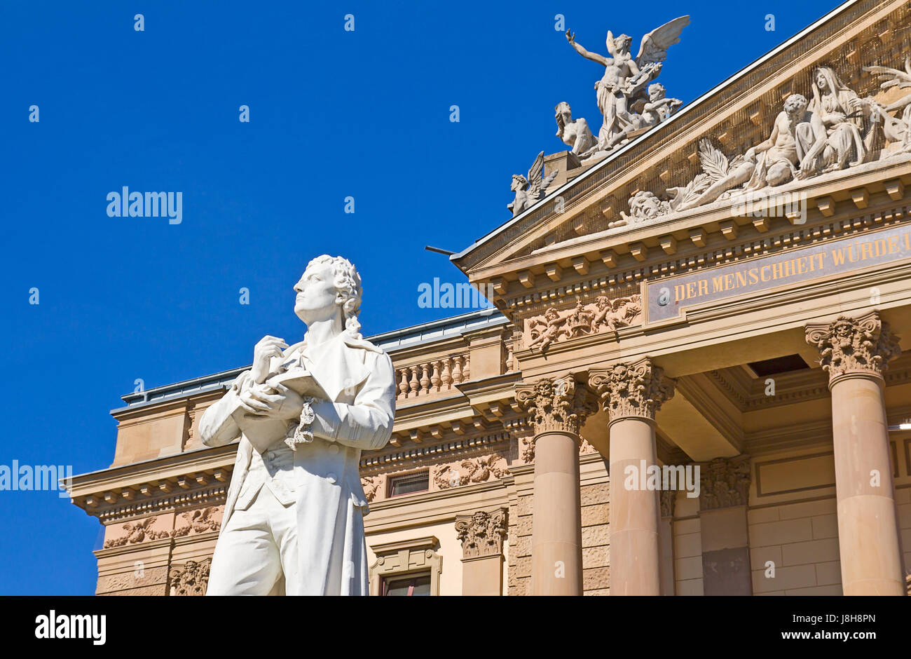 Friedrich von Schiller monumento Foto Stock